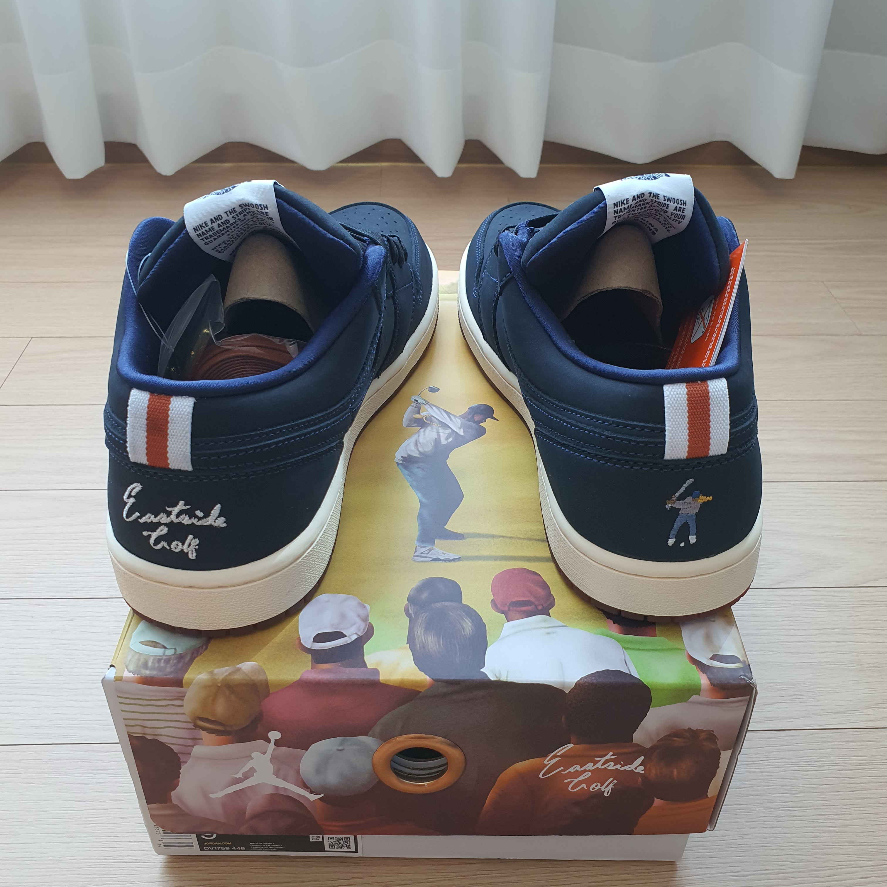 Jordan 1 x Eastside Golf Low Midnight Navy 착용 스타일 - 2