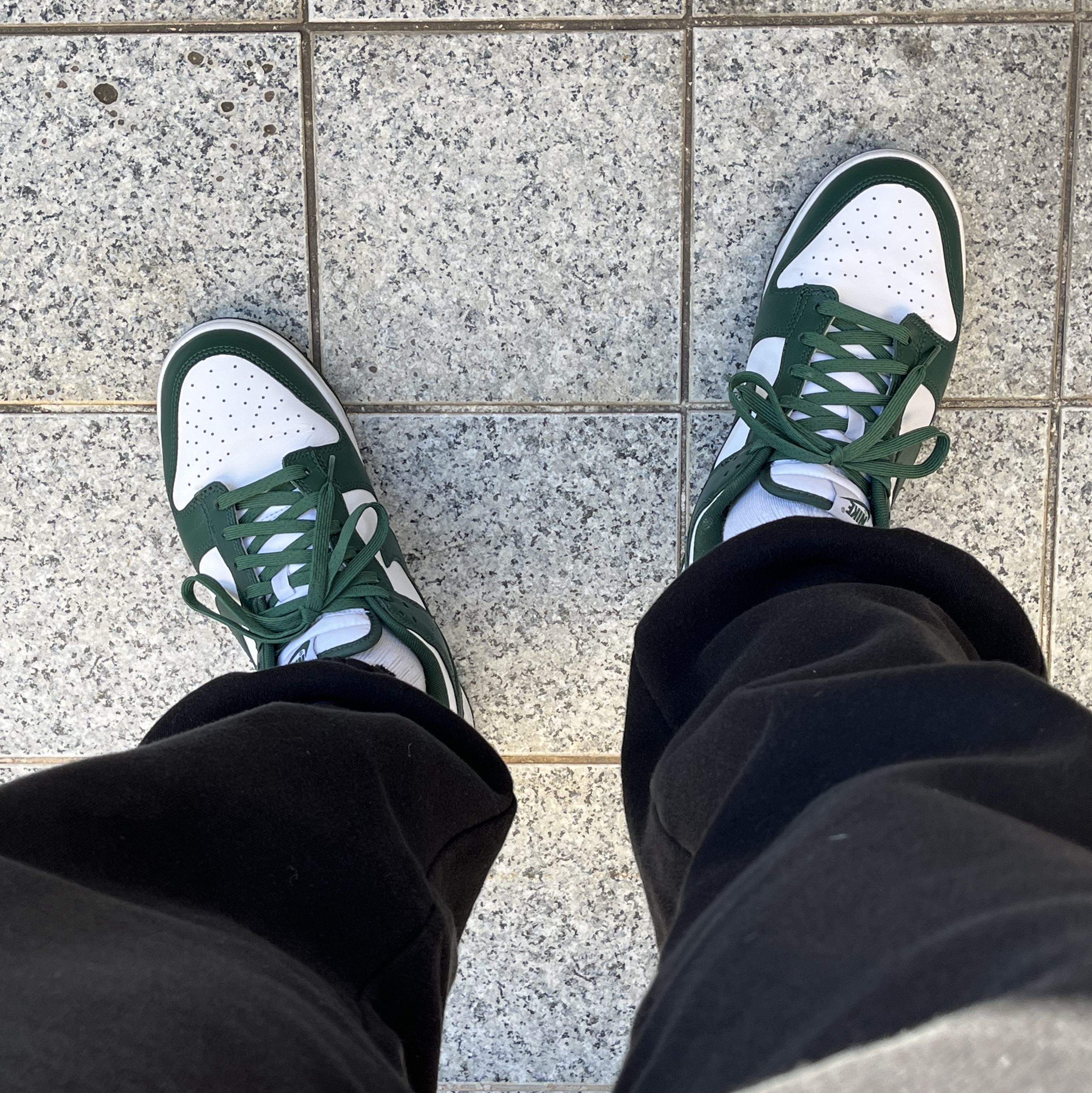 Nike Dunk Low Retro Varsity Green 착용 스타일