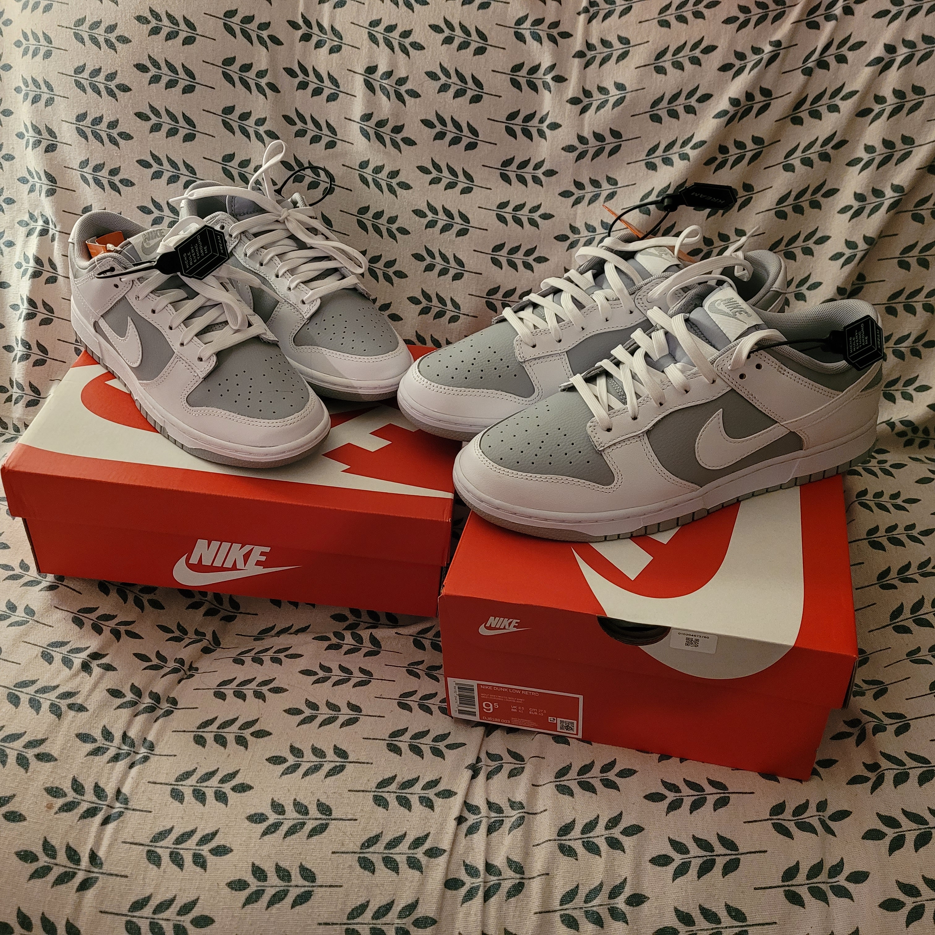 Nike Dunk Low Retro White Neutral Grey 착용 스타일