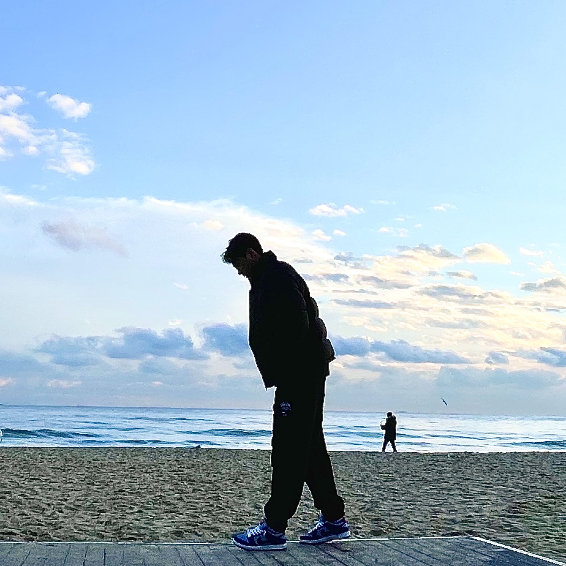 Nike x Why So Sad? SB Dunk Low Pro Coastal Blue, Nike x Stussy NRG ZR Fleece Pants Black - US/EU 착용 스타일