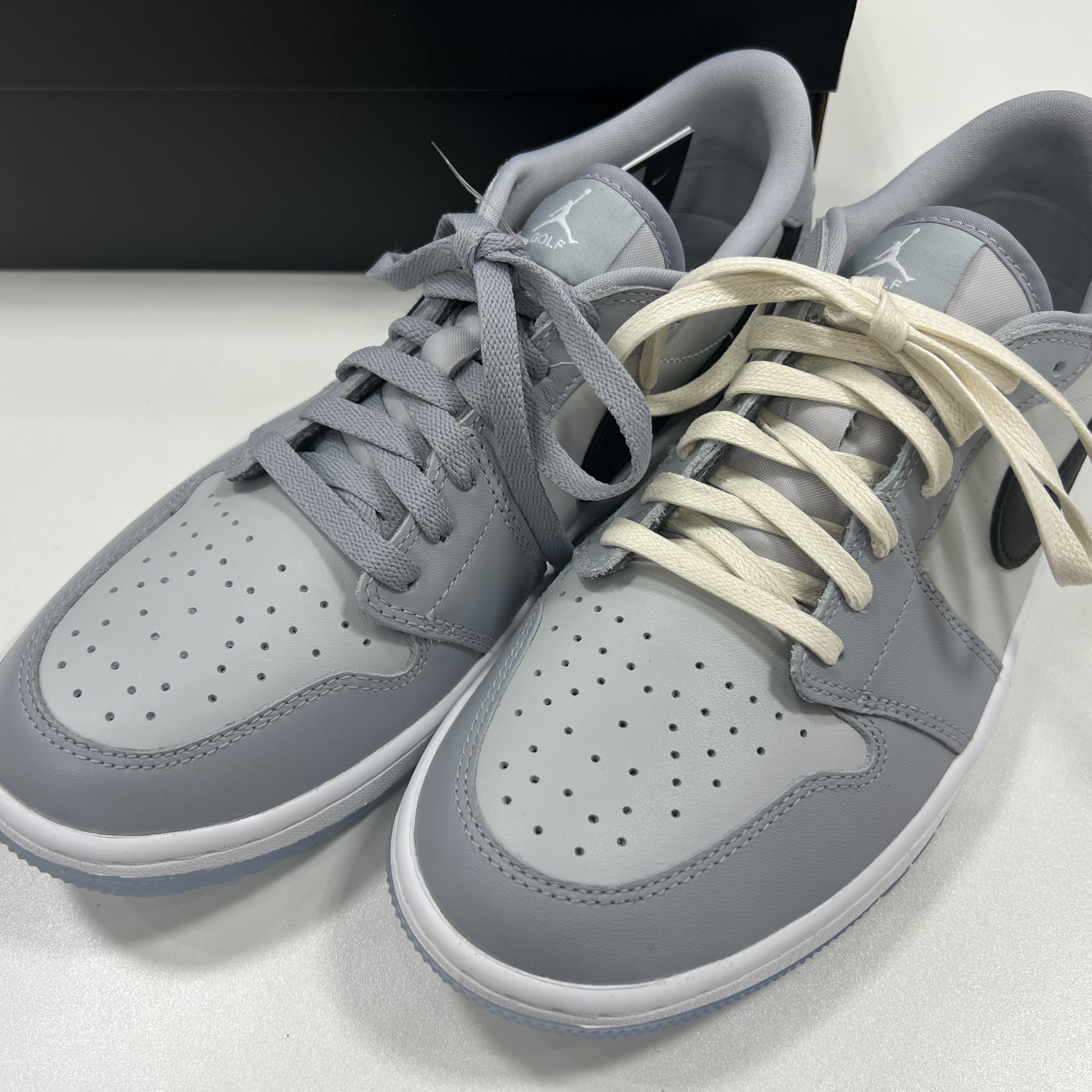 Jordan 1 Low Golf Wolf Grey 착용 스타일 - 2