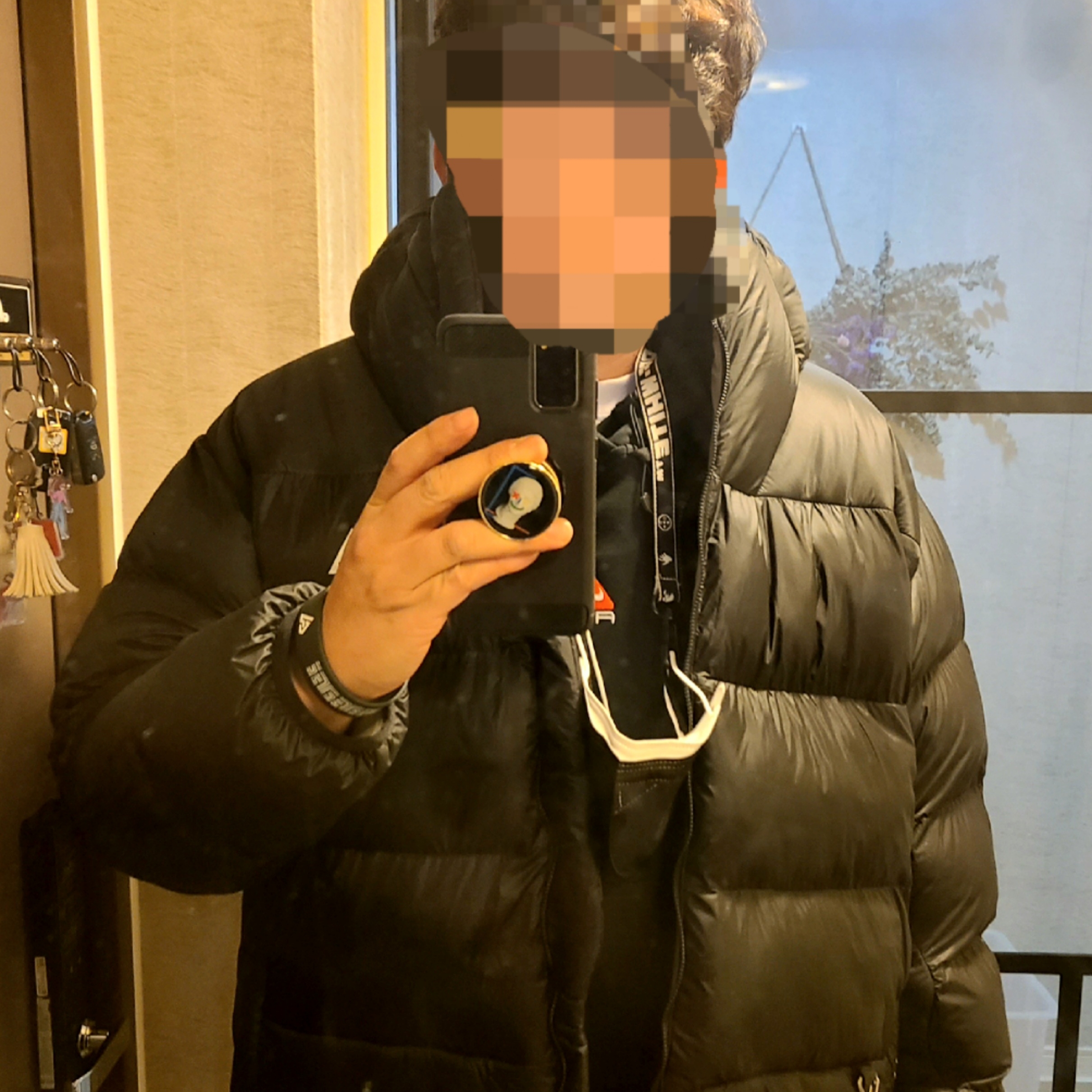 Nike ACG Therma-Fit Pullover Fleece Hoodie Black - US/EU, Nike ACG Smith Summit Cargo Pants Black Summit White - Asia 착용 스타일 - 2