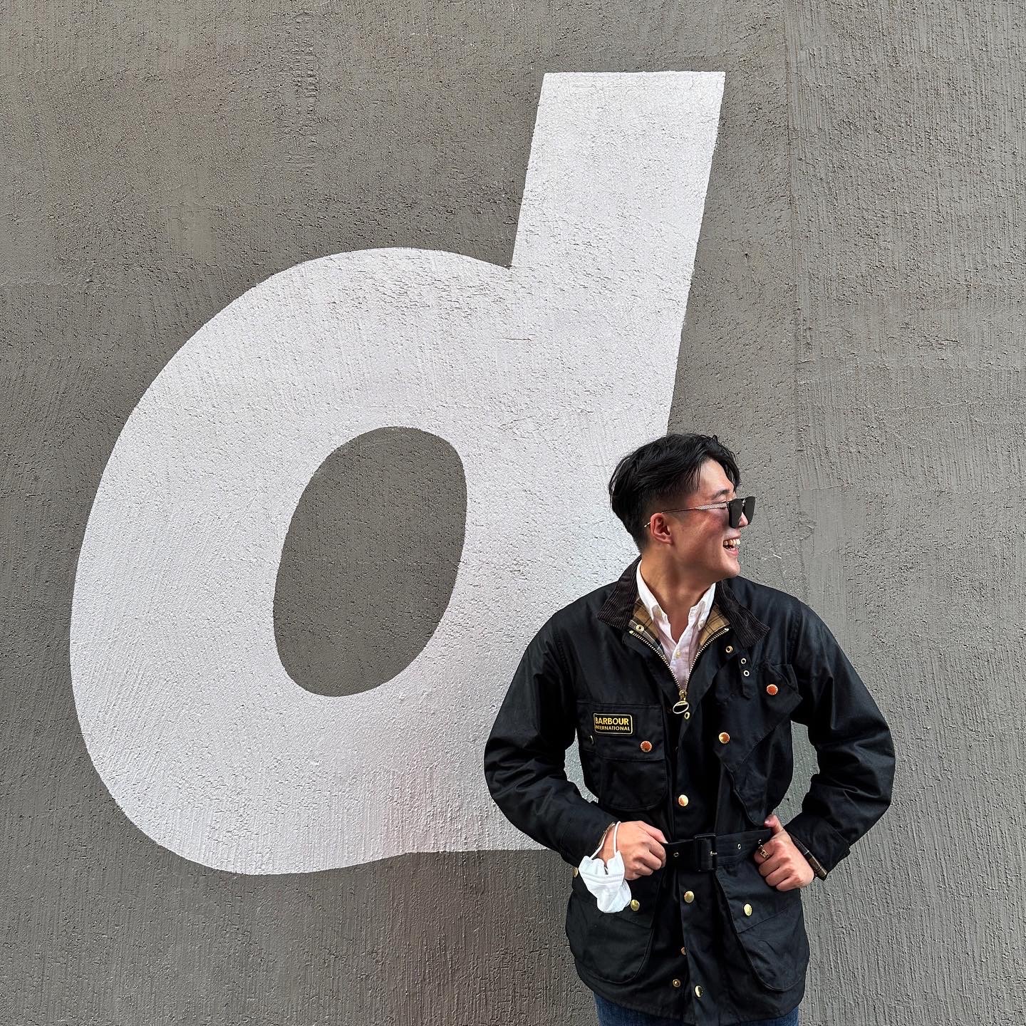 Barbour International Original Wax Jacket Black 착용 스타일