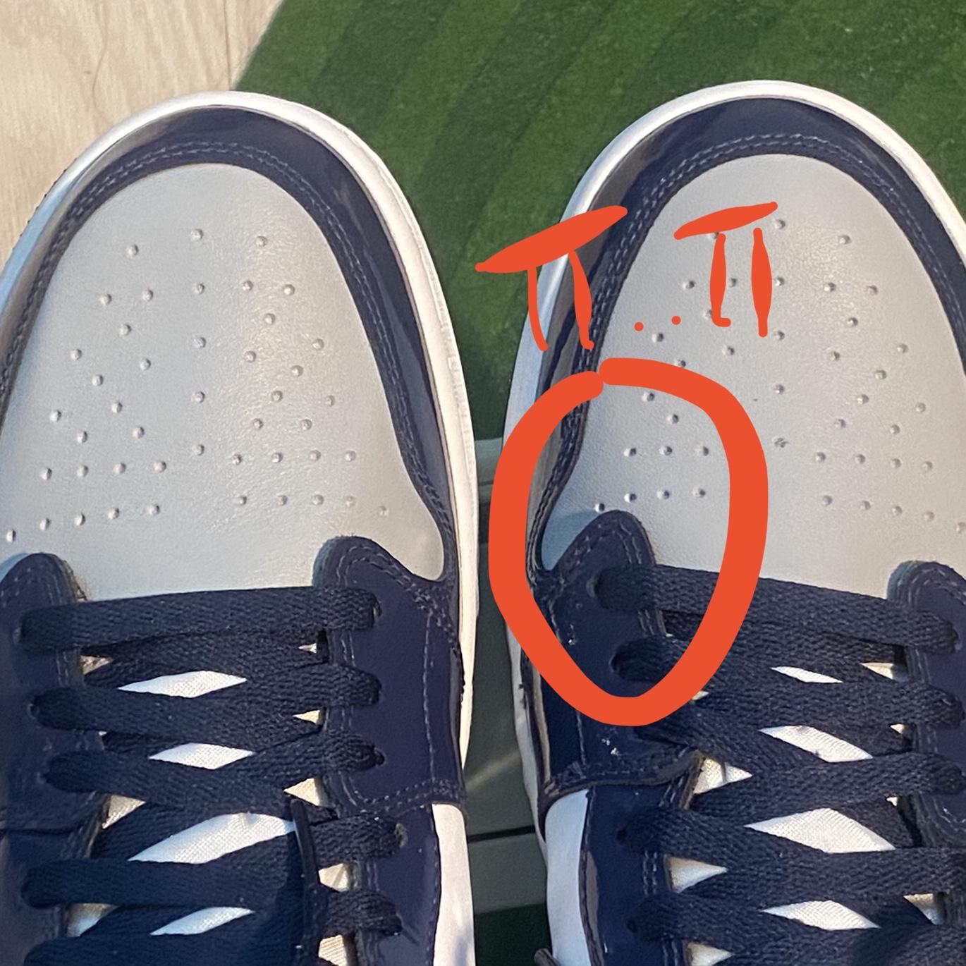 Jordan 1 High Golf Midnight Navy 착용 스타일