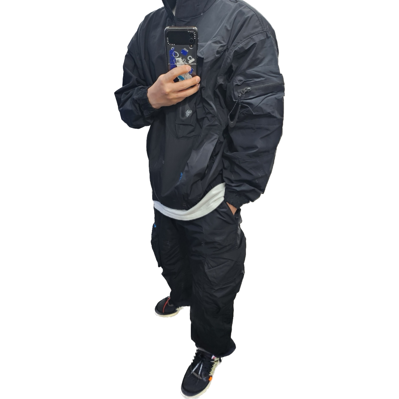 Nike x Off-White NRG Track Suit Black - Asia, Nike x Off-White Air Presto OG The Ten 착용 스타일 - 2