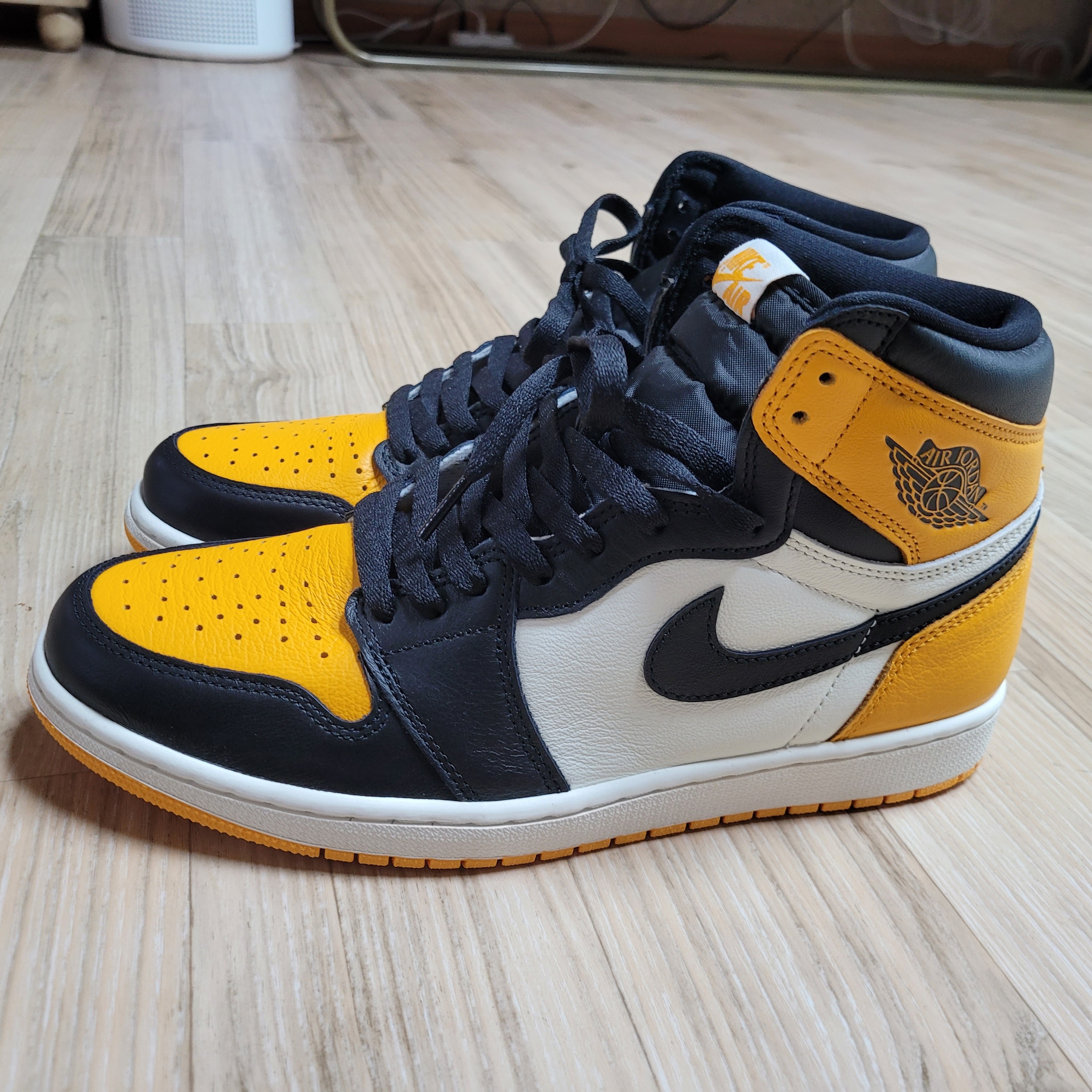 Jordan 1 Retro High OG Taxi, Jordan 1 Retro High OG Patent Bred 착용 스타일 - 4
