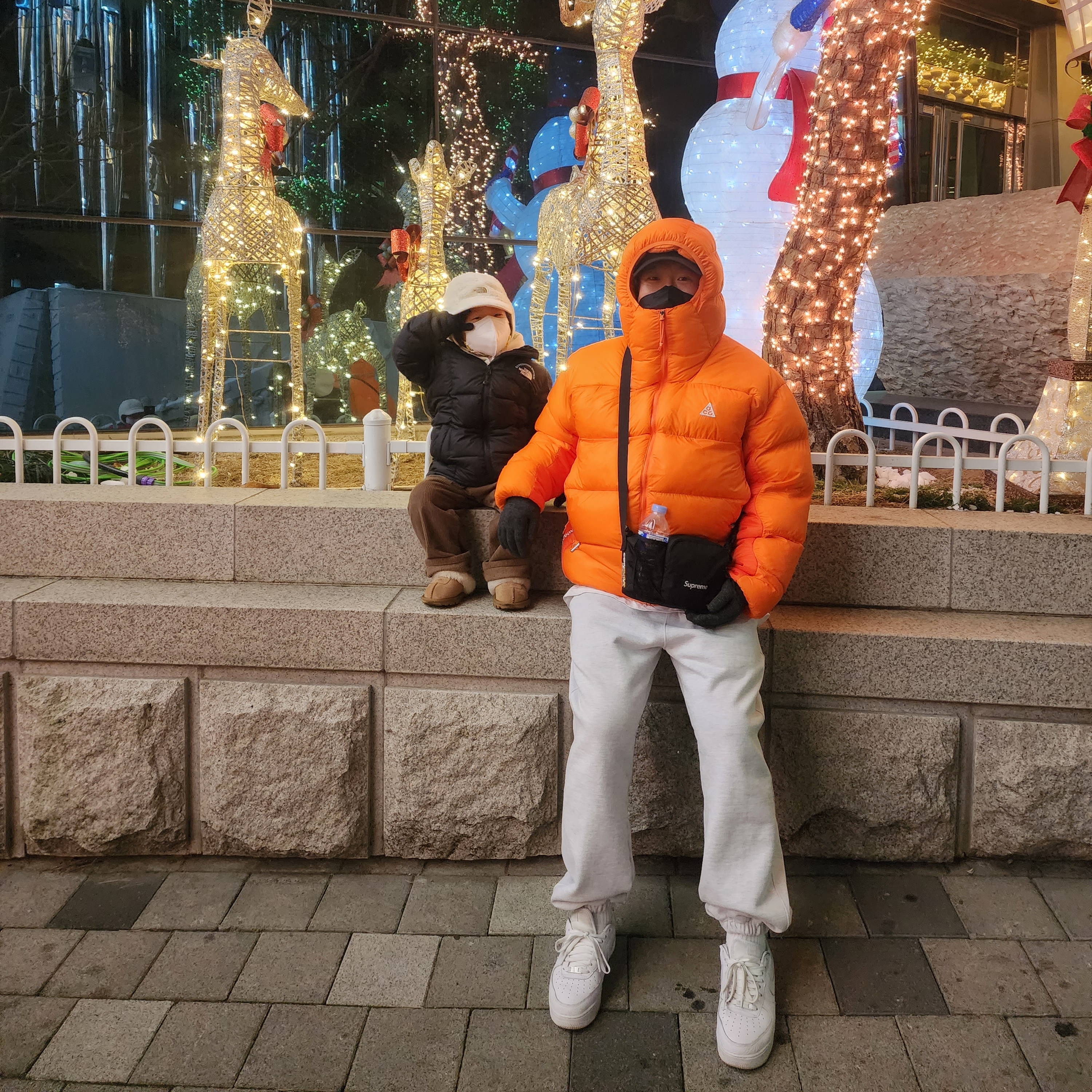 Nike ACG Therma-Fit ADV Lunar Lake Puffer Jacket Safety Orange - Asia 착용 스타일