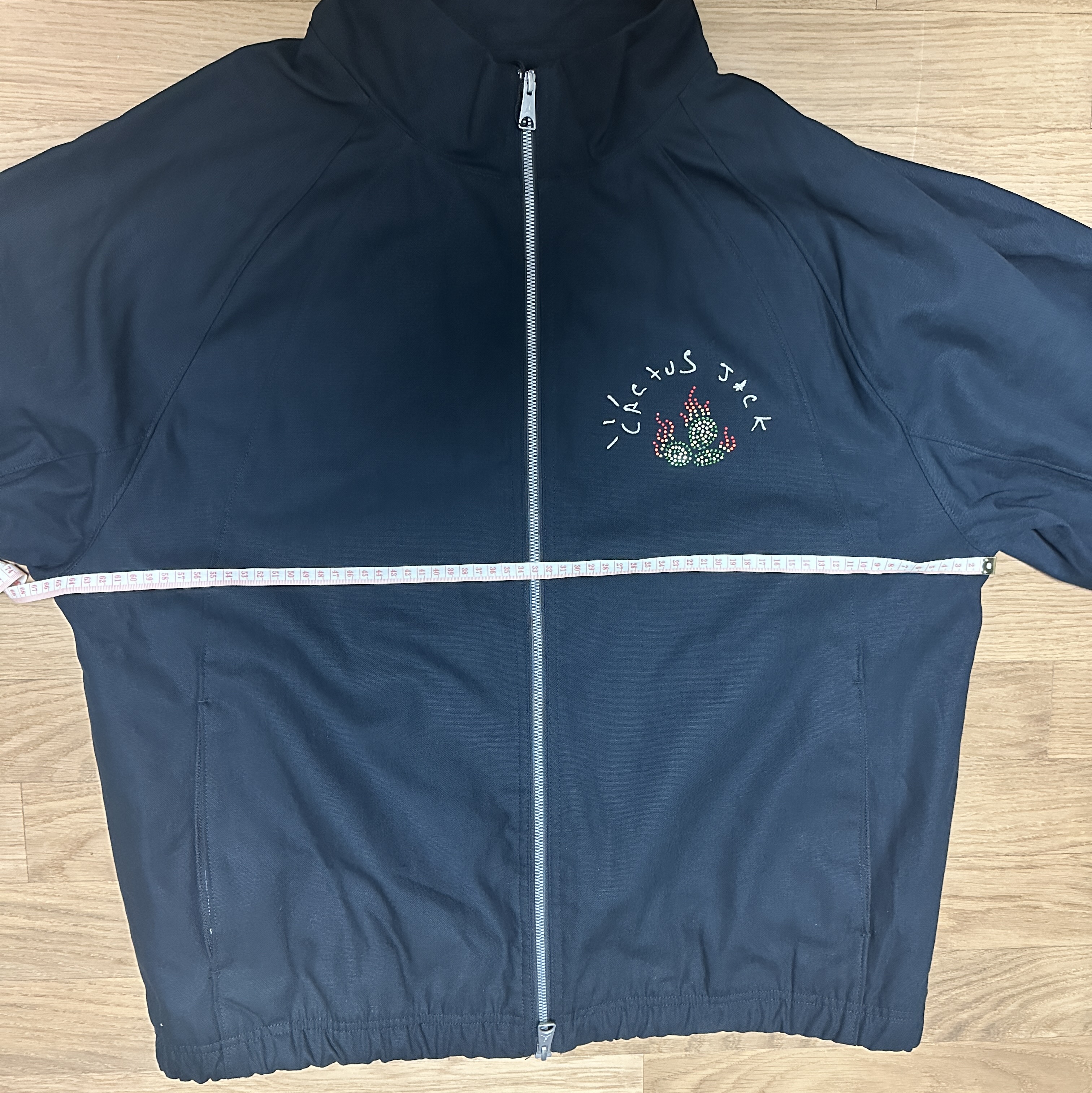 Jordan x Travis Scott Woven Jacket Black - Asia 착용 스타일 - 3