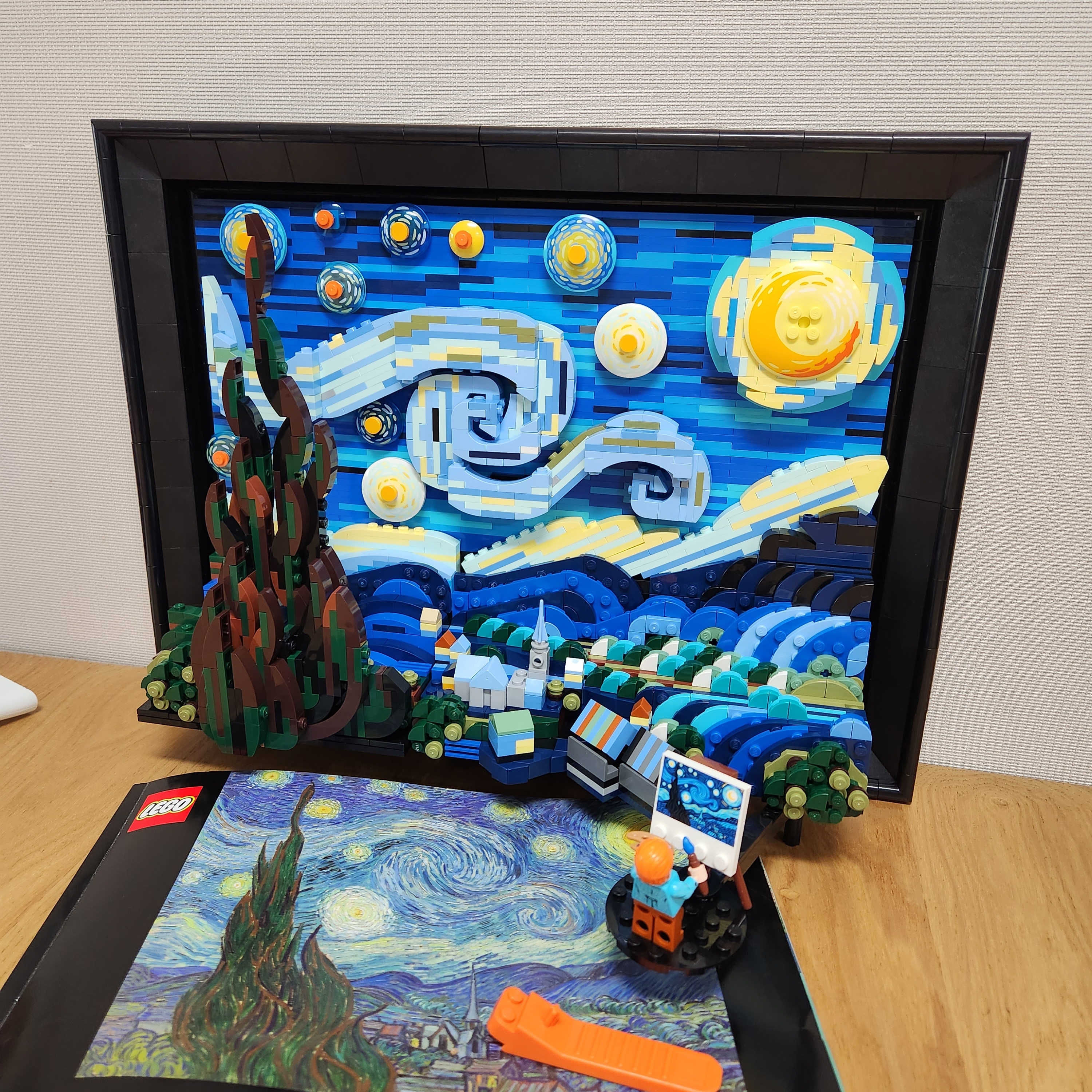 Lego Vincent Van Gogh The Starry Night 착용 스타일 - 1