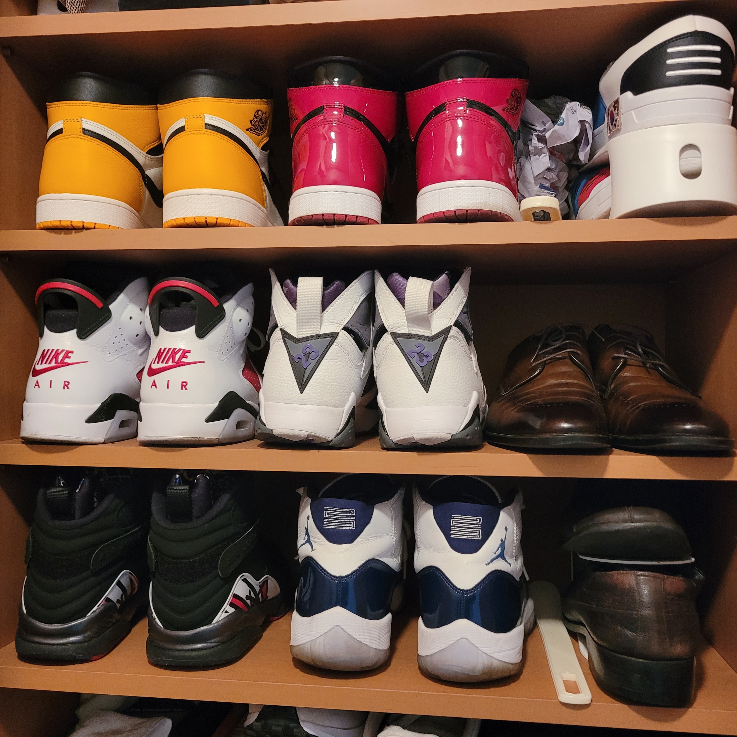 Jordan 1 Retro High OG Taxi, Jordan 1 Retro High OG Patent Bred 착용 스타일 - 5