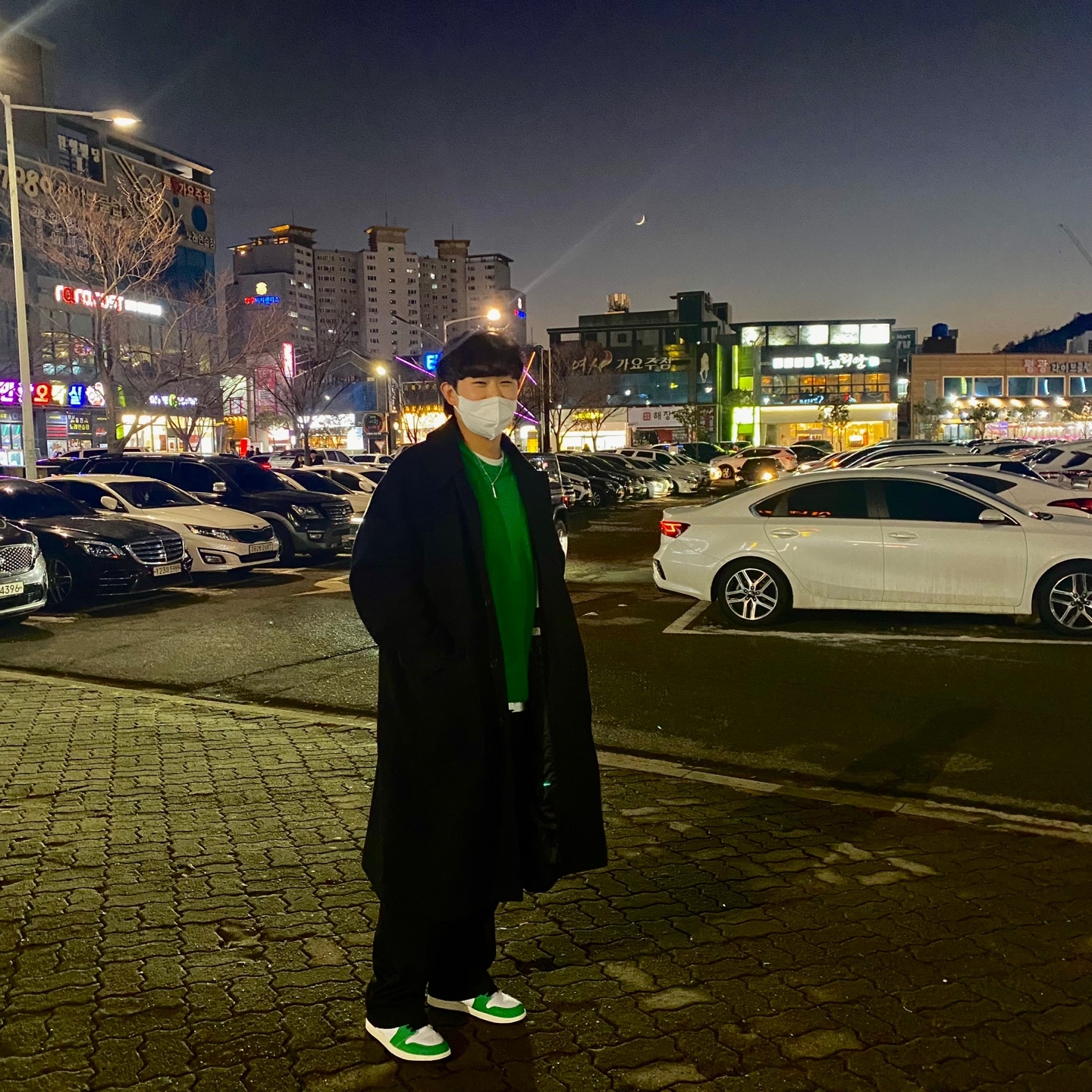 (W) Jordan 1 Retro High OG Lucky Green 착용 스타일 - 2