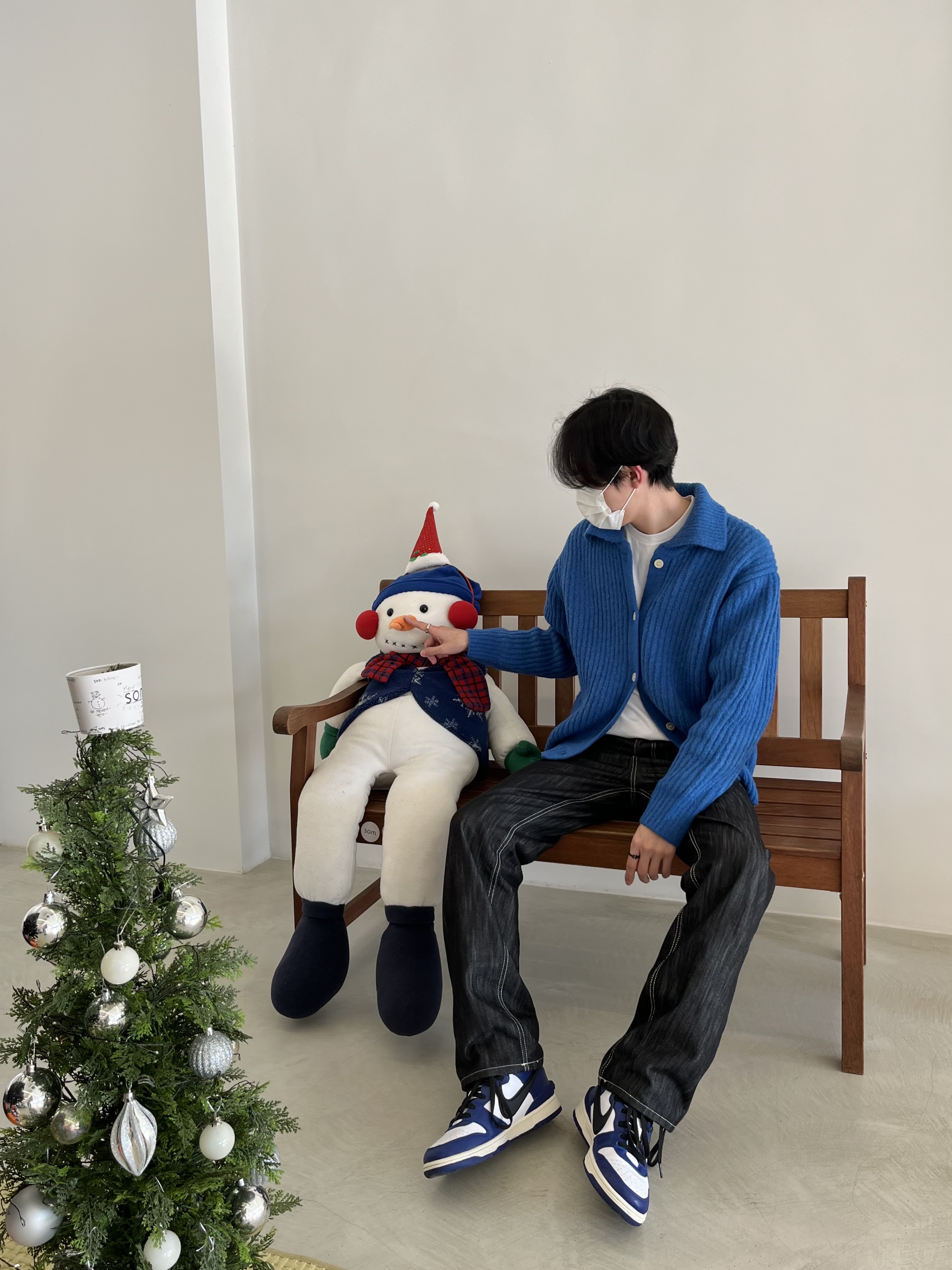 Nike x Ambush Dunk High Deep Royal Blue 착용 스타일