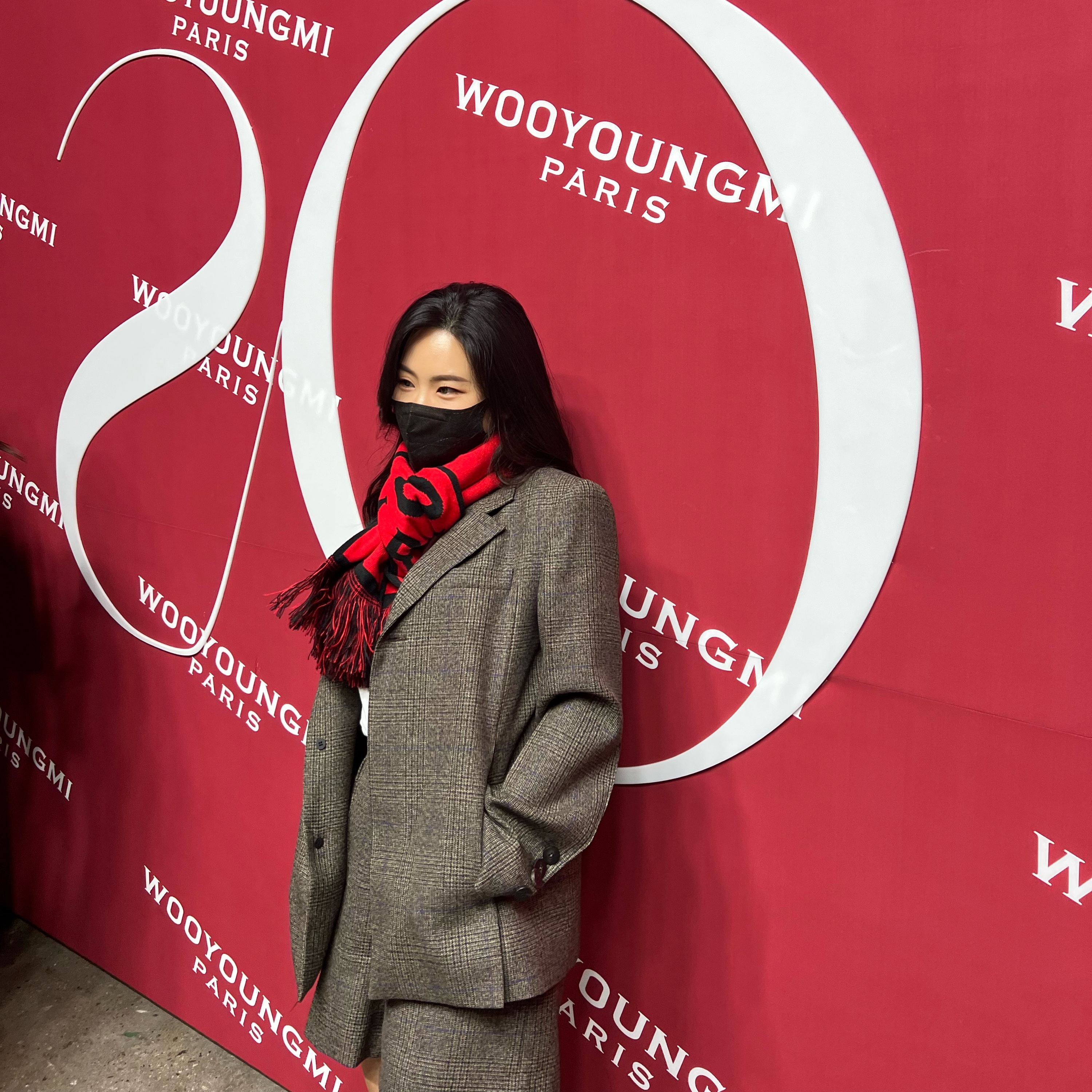 Wooyoungmi Wool Double Jacket Brown 착용 스타일 - 2