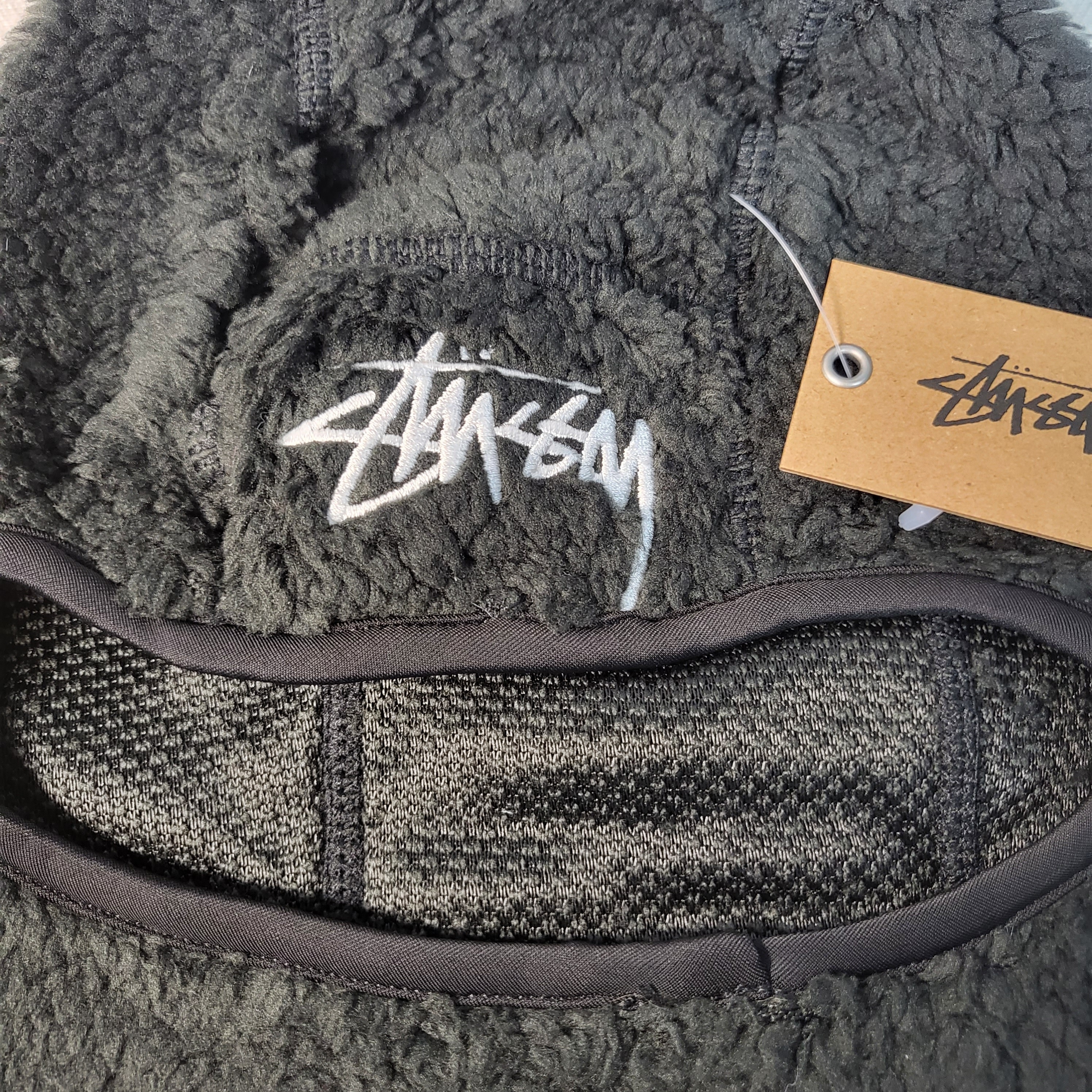 Stussy Stock Sherpa Balaclava Black, Stussy Stock Sherpa Balaclava Olive 착용 스타일