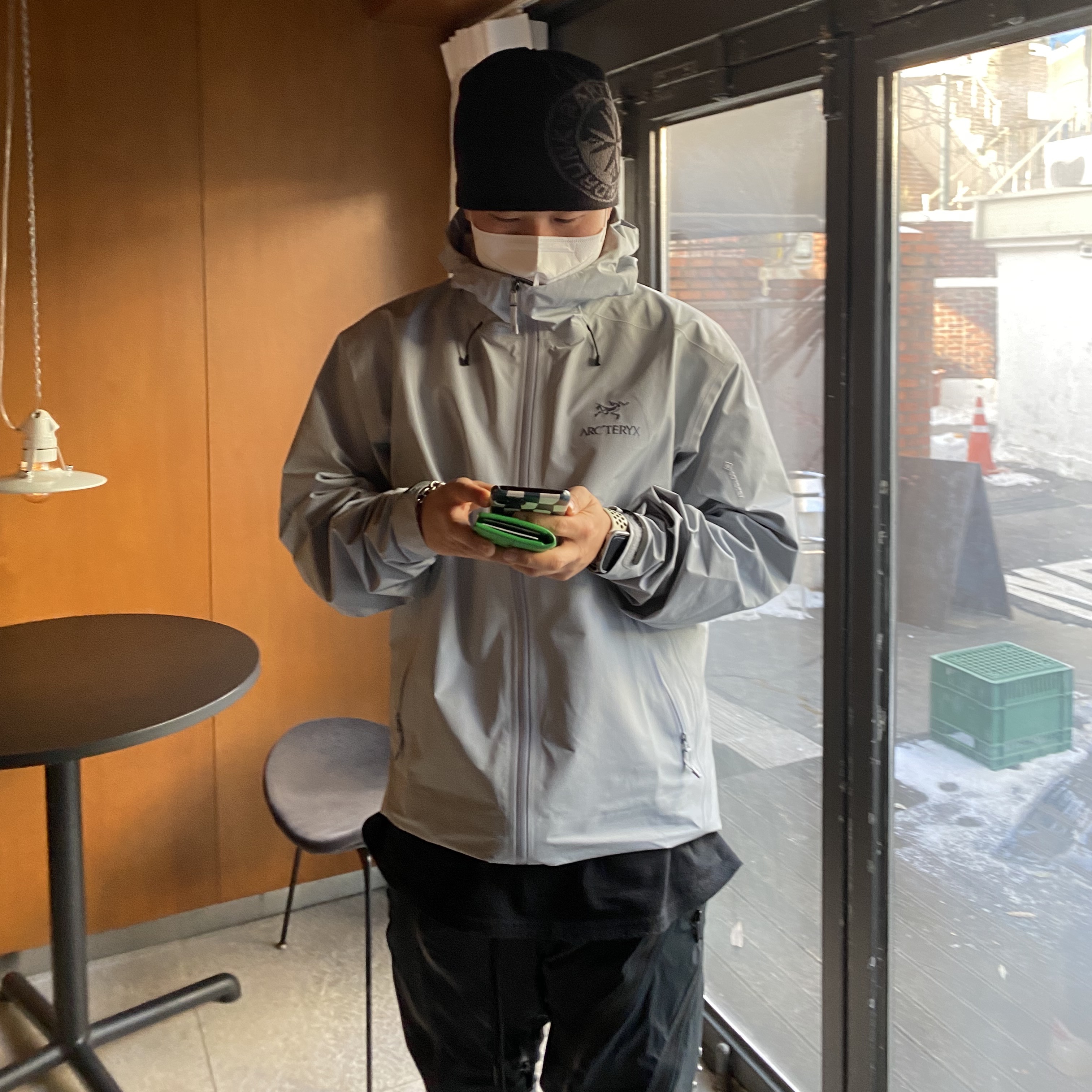 Undermycar Phan Multi Zip Nylon Mesh Pants Darkest Hour - 21SS, Arc'teryx Beta LT Jacket Lucent 착용 스타일