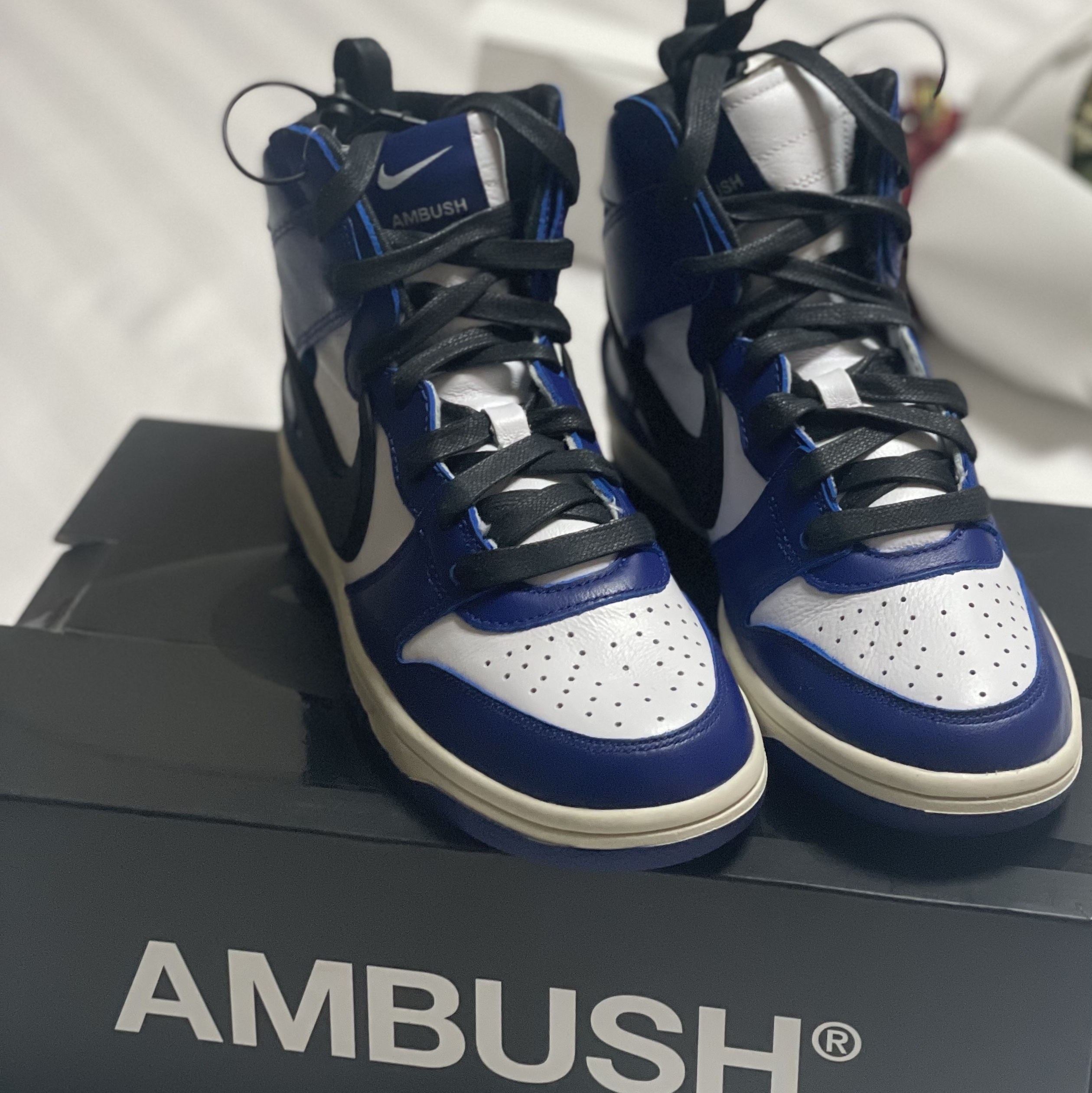 Nike x Ambush Dunk High Deep Royal Blue 착용 스타일