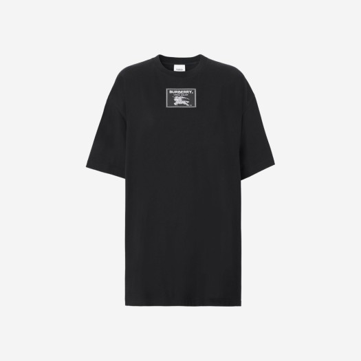 (W) 버버리 프로섬 라벨 코튼 티셔츠 블랙