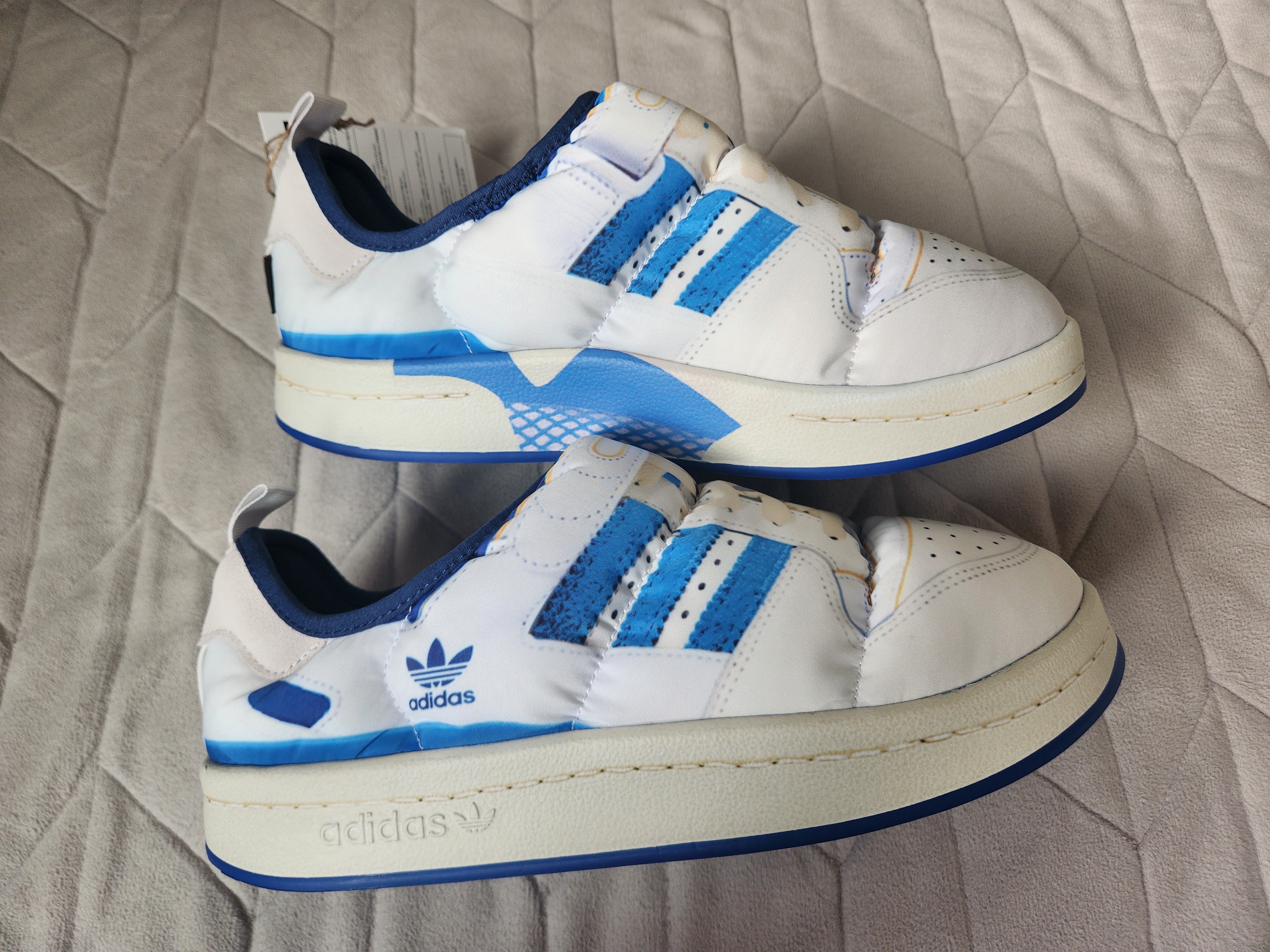Adidas Puffylette Forum 84 Cloud White 착용 스타일 - 4