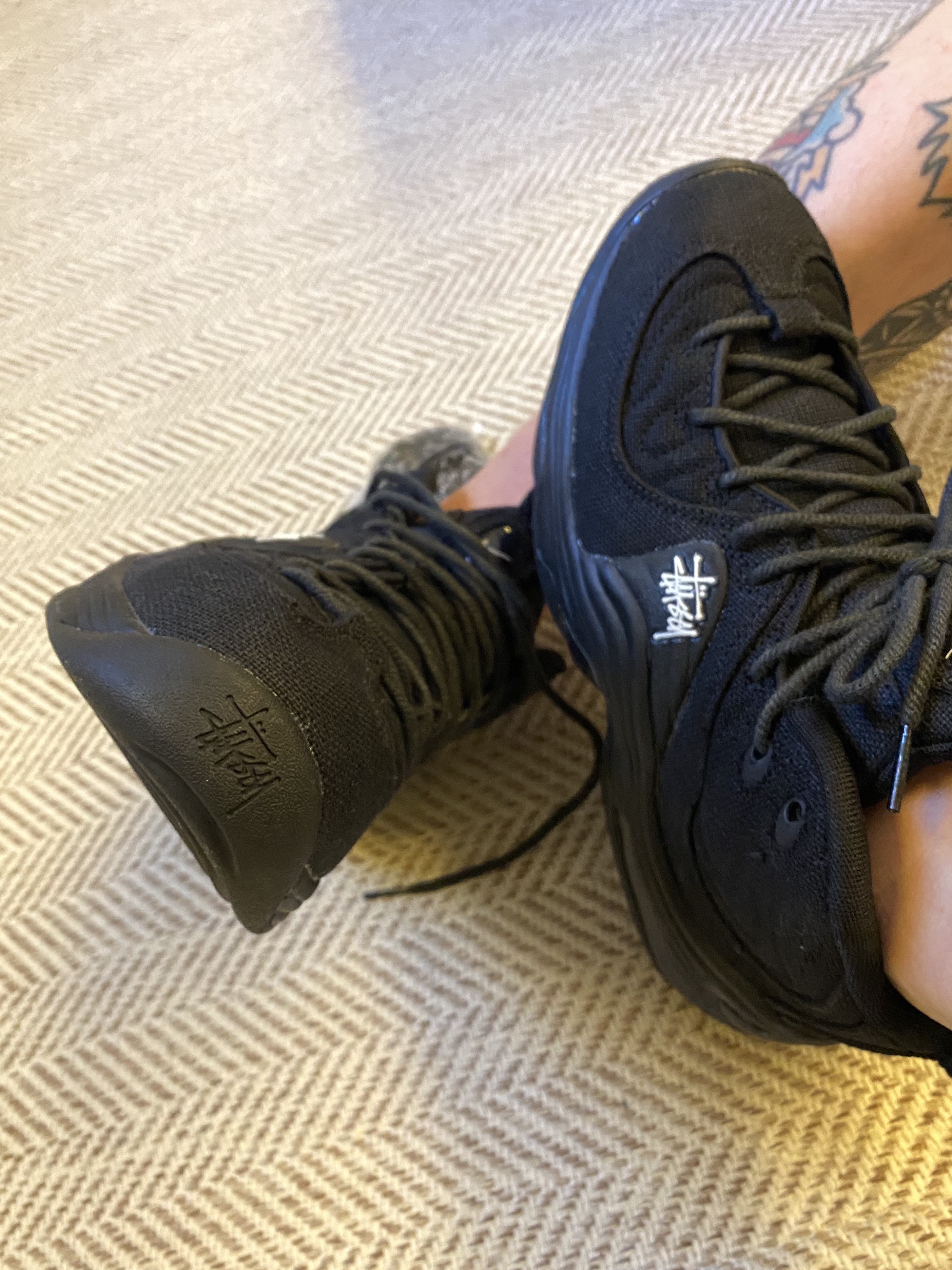 Nike x Stussy Air Penny II Black 착용 스타일