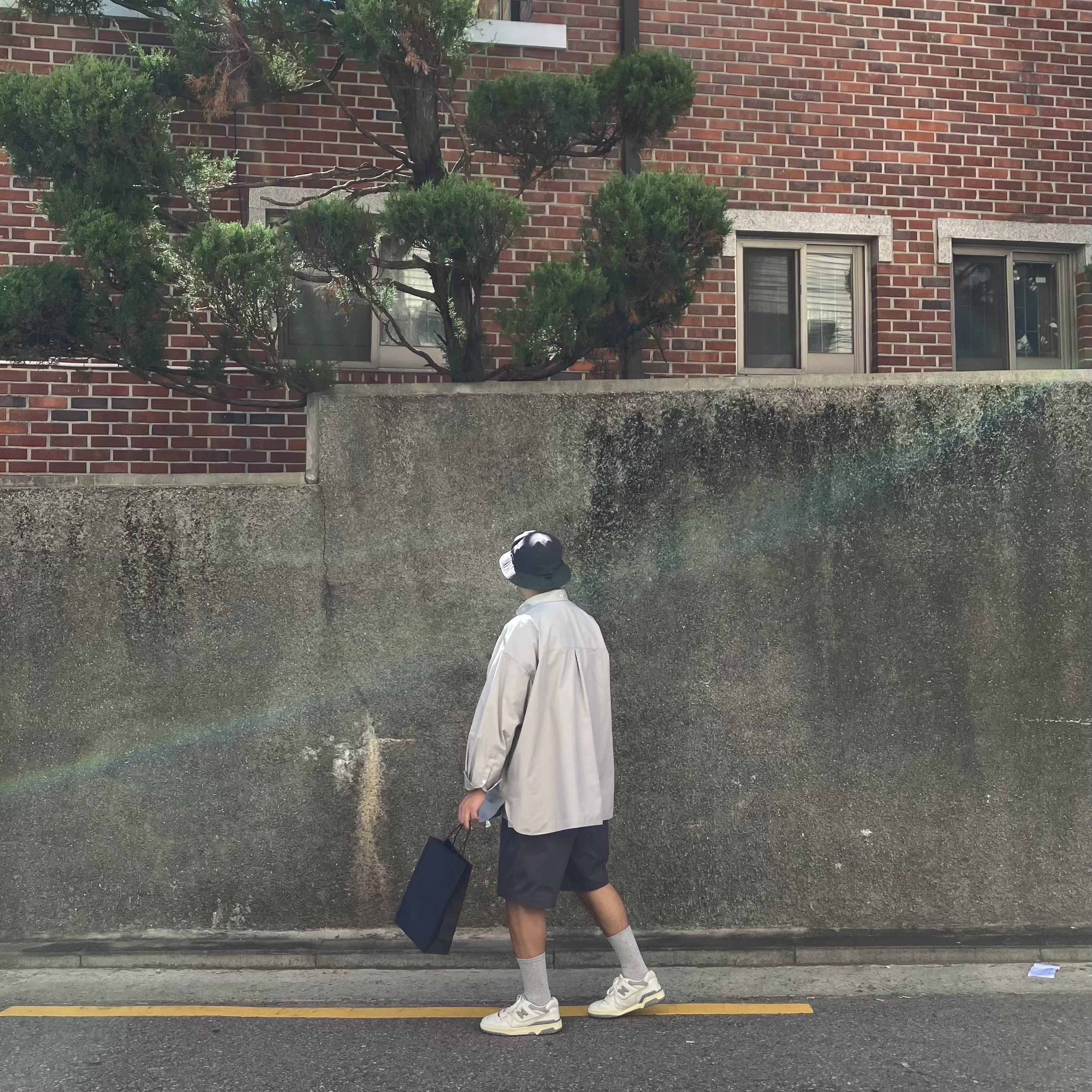 New Balance x Aime Leon Dore 550 Silver Mix 착용 스타일