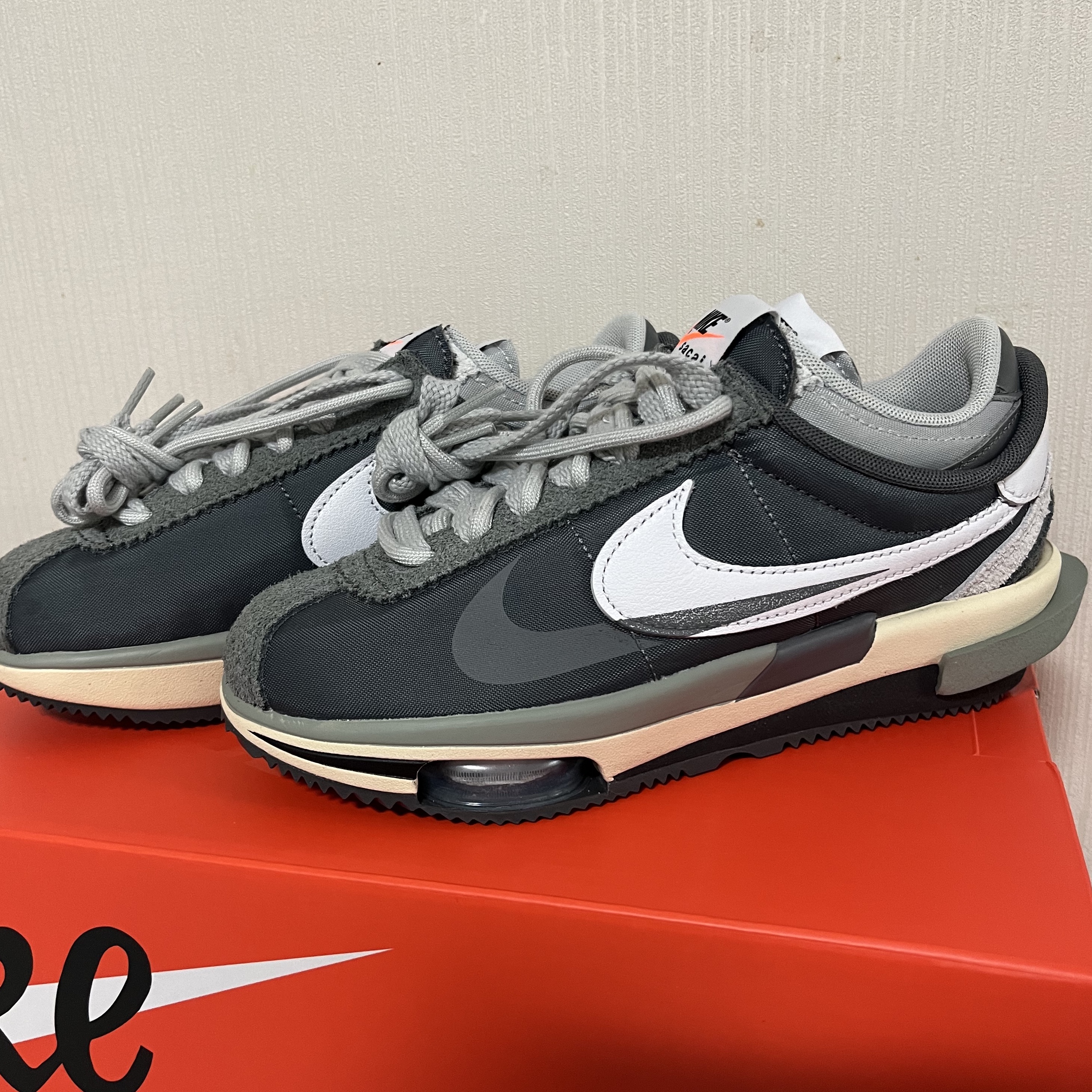 Nike x Sacai Zoom Cortez SP Iron Grey 착용 스타일