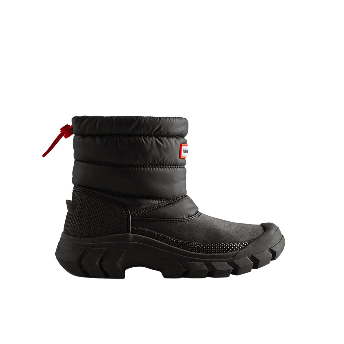 (W) 헌터 인트레피드 인슐레이티드 쇼트 스노우 부츠 블랙((W) Hunter Intrepid Insulated Short Snow Boots Black)