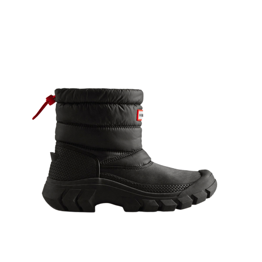 (W) Hunter Intrepid Insulated Short Snow Boots Black