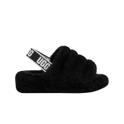 (W) UGG Fluff Yeah Slide Black