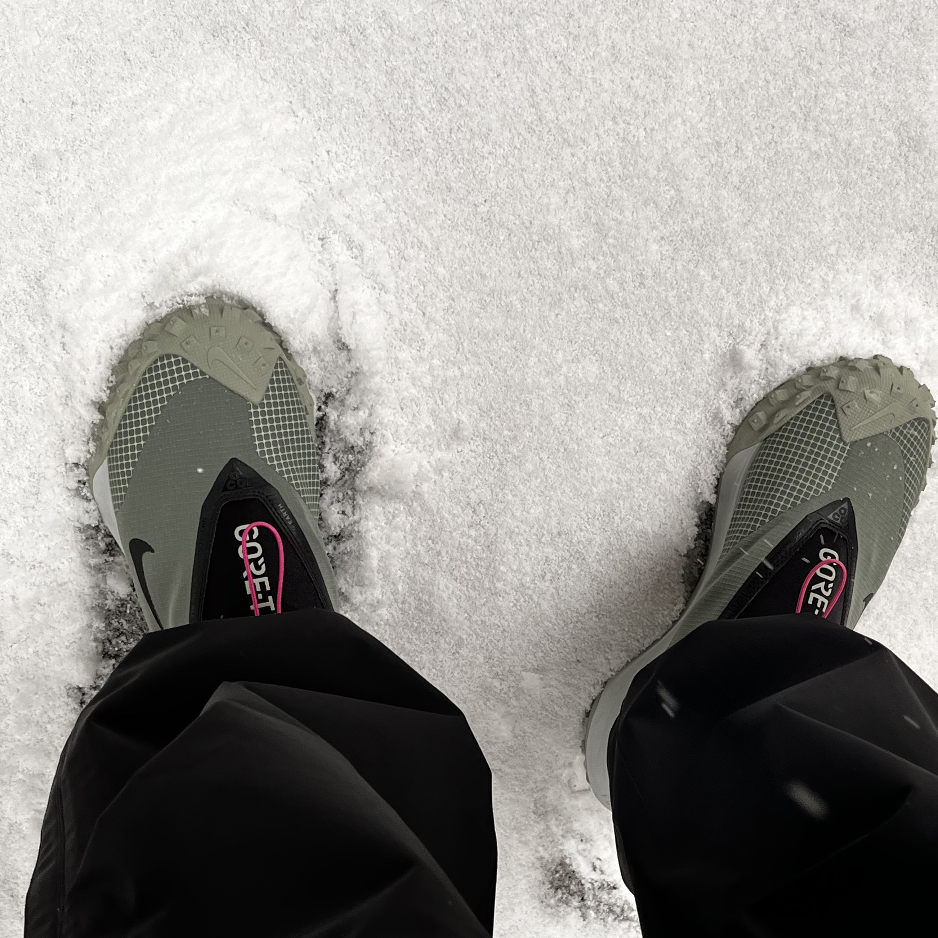 Nike ACG Mountain Fly Gore-Tex Clay Green 착용 스타일