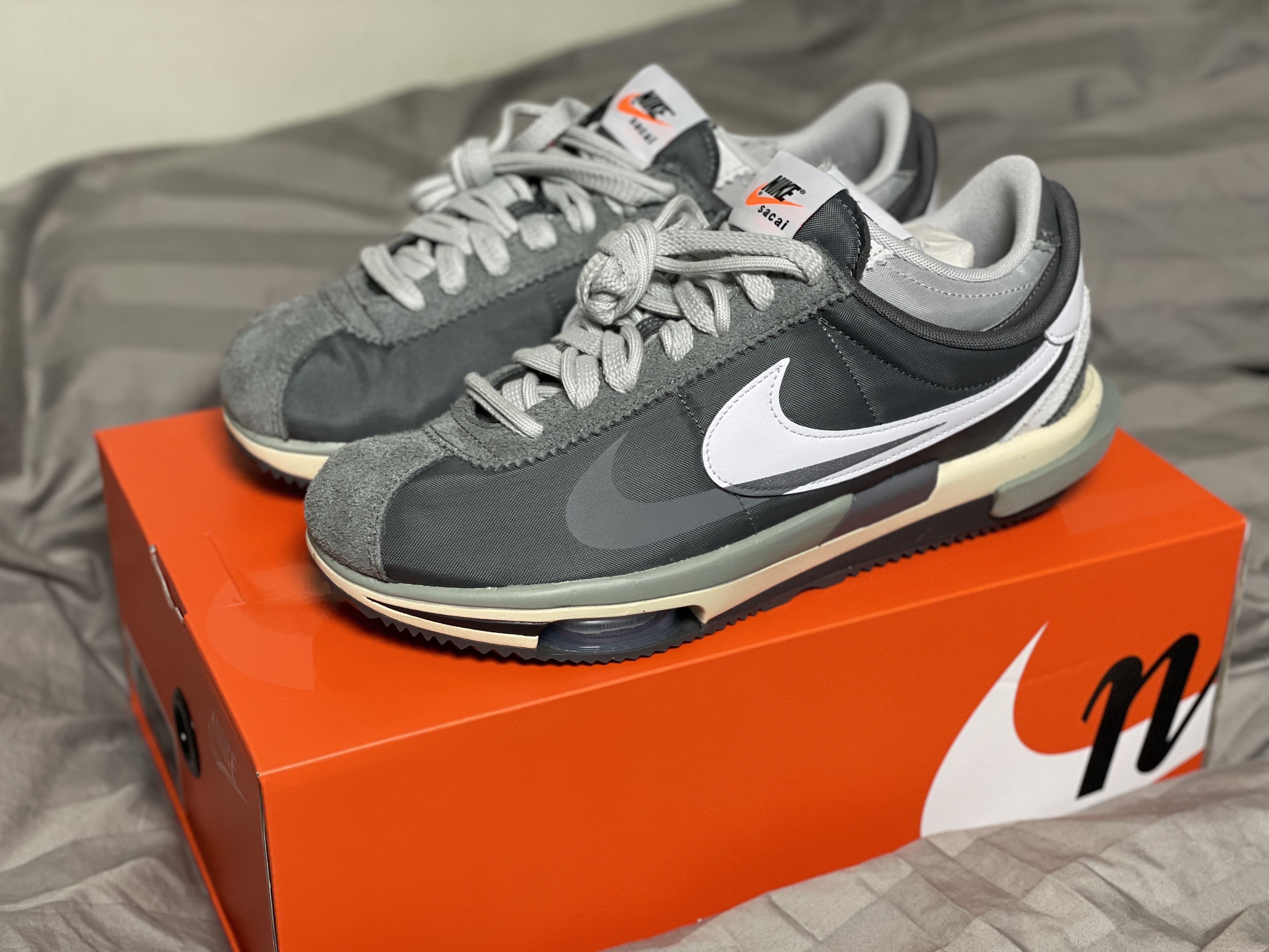 Nike x Sacai Zoom Cortez SP Iron Grey 착용 스타일