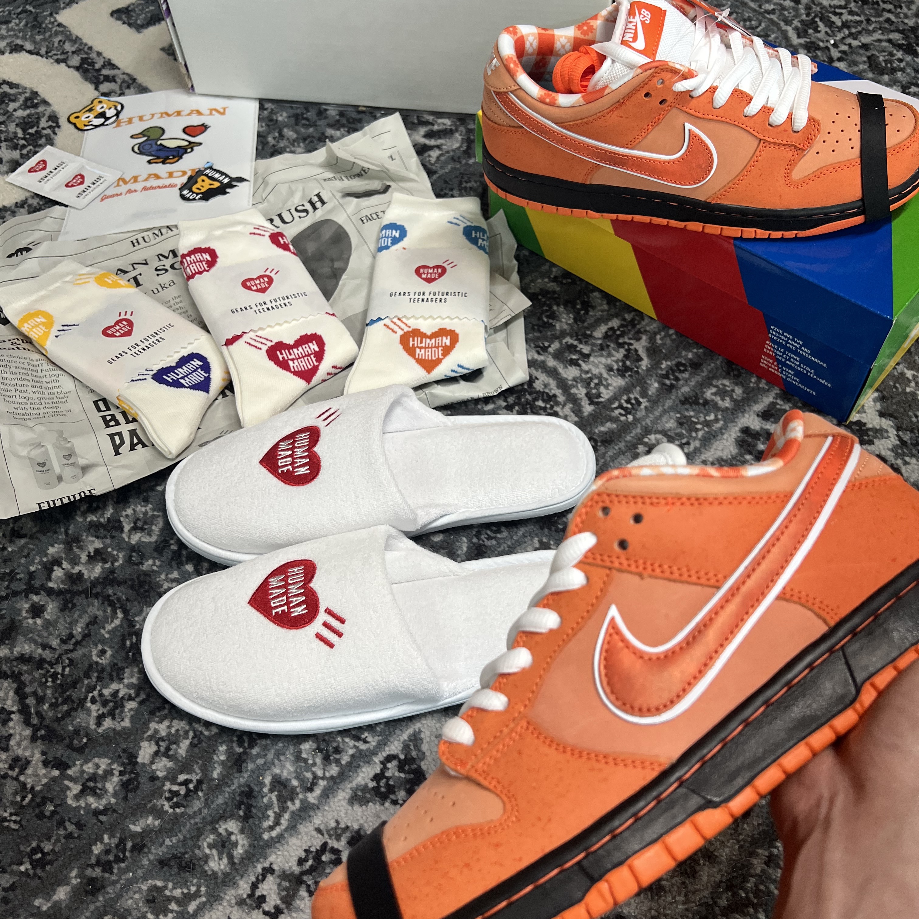 Nike x Concepts SB Dunk Low Orange Lobster (Regular Box) 착용 스타일