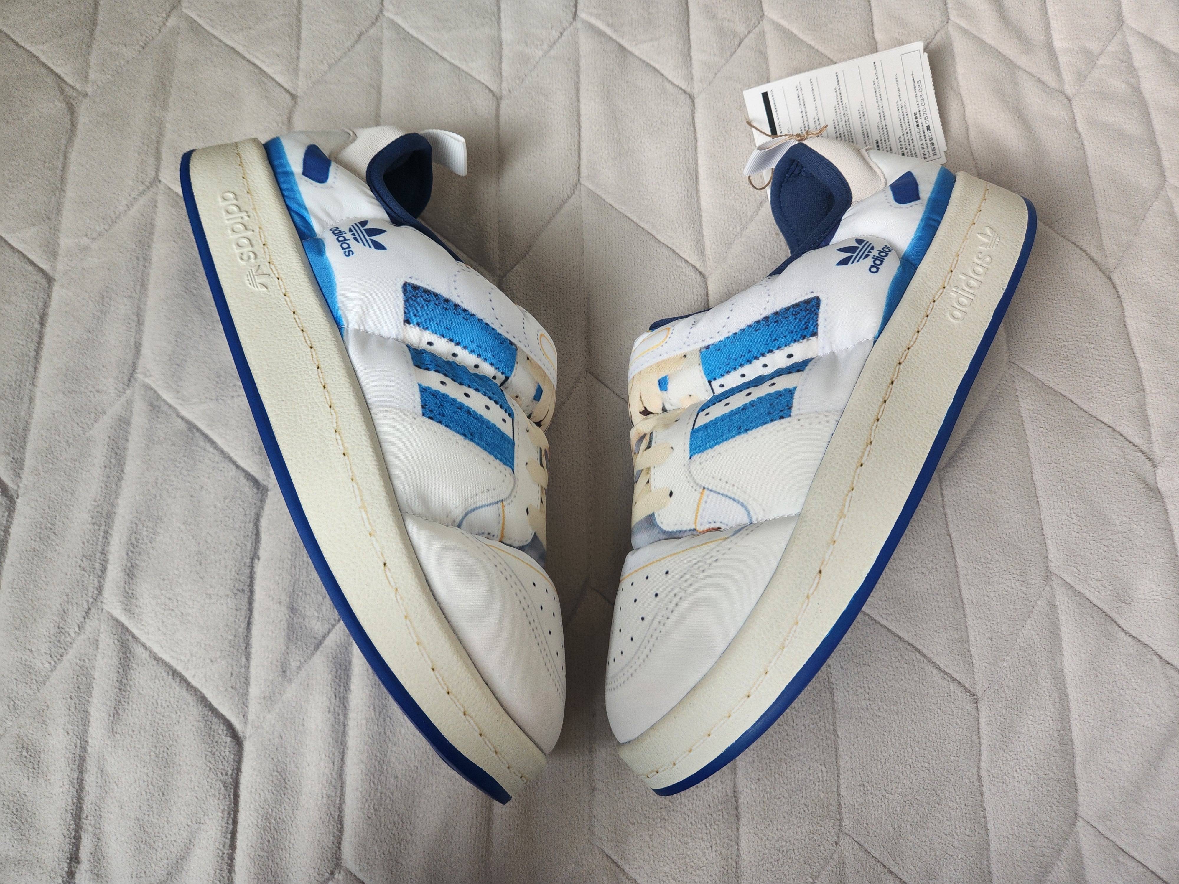 Adidas Puffylette Forum 84 Cloud White 착용 스타일 - 2