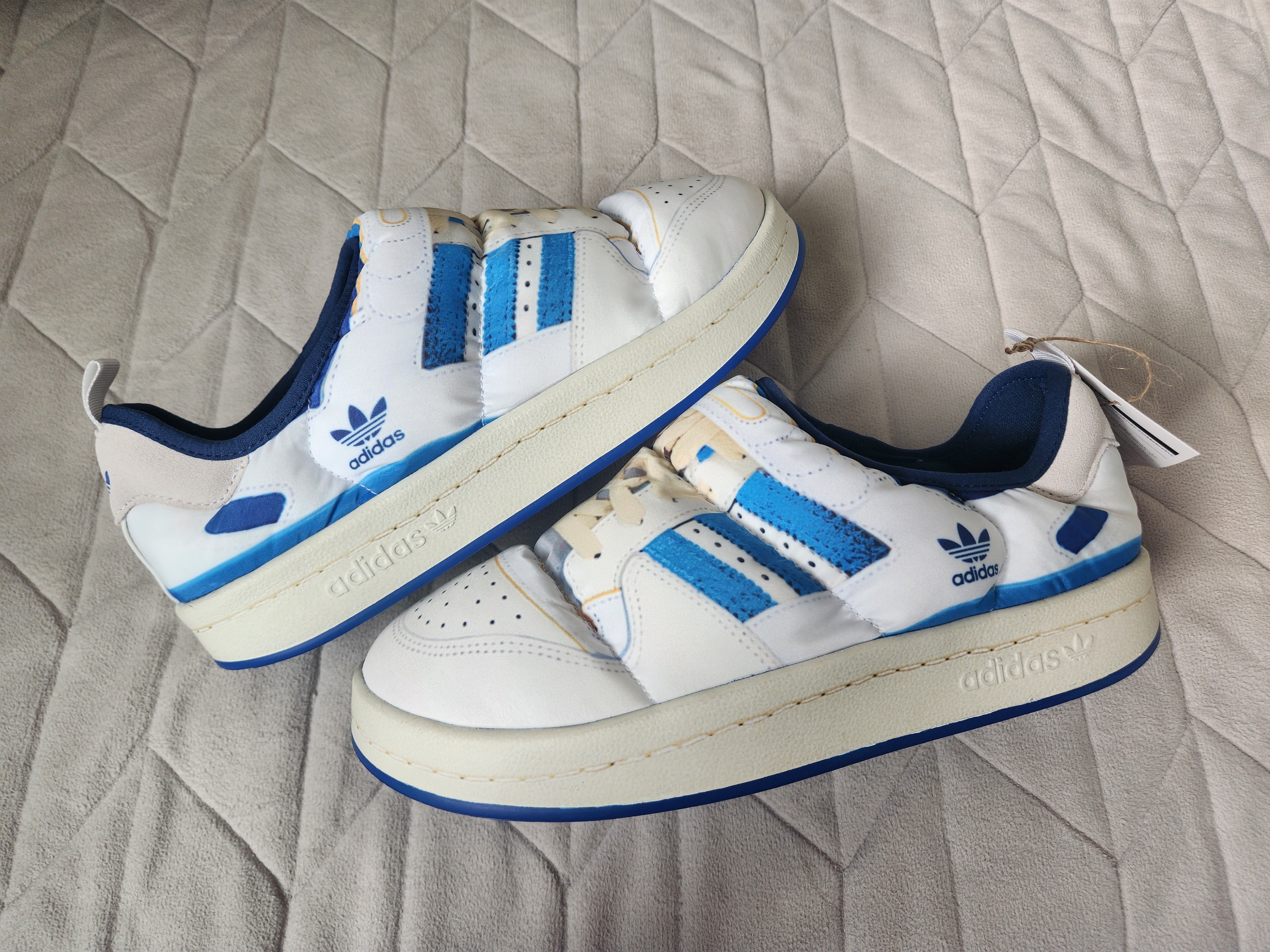 Adidas Puffylette Forum 84 Cloud White 착용 스타일 - 3