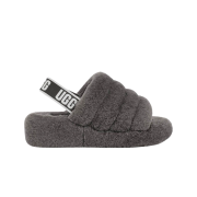 (W) UGG Fluff Yeah Slide Charcoal