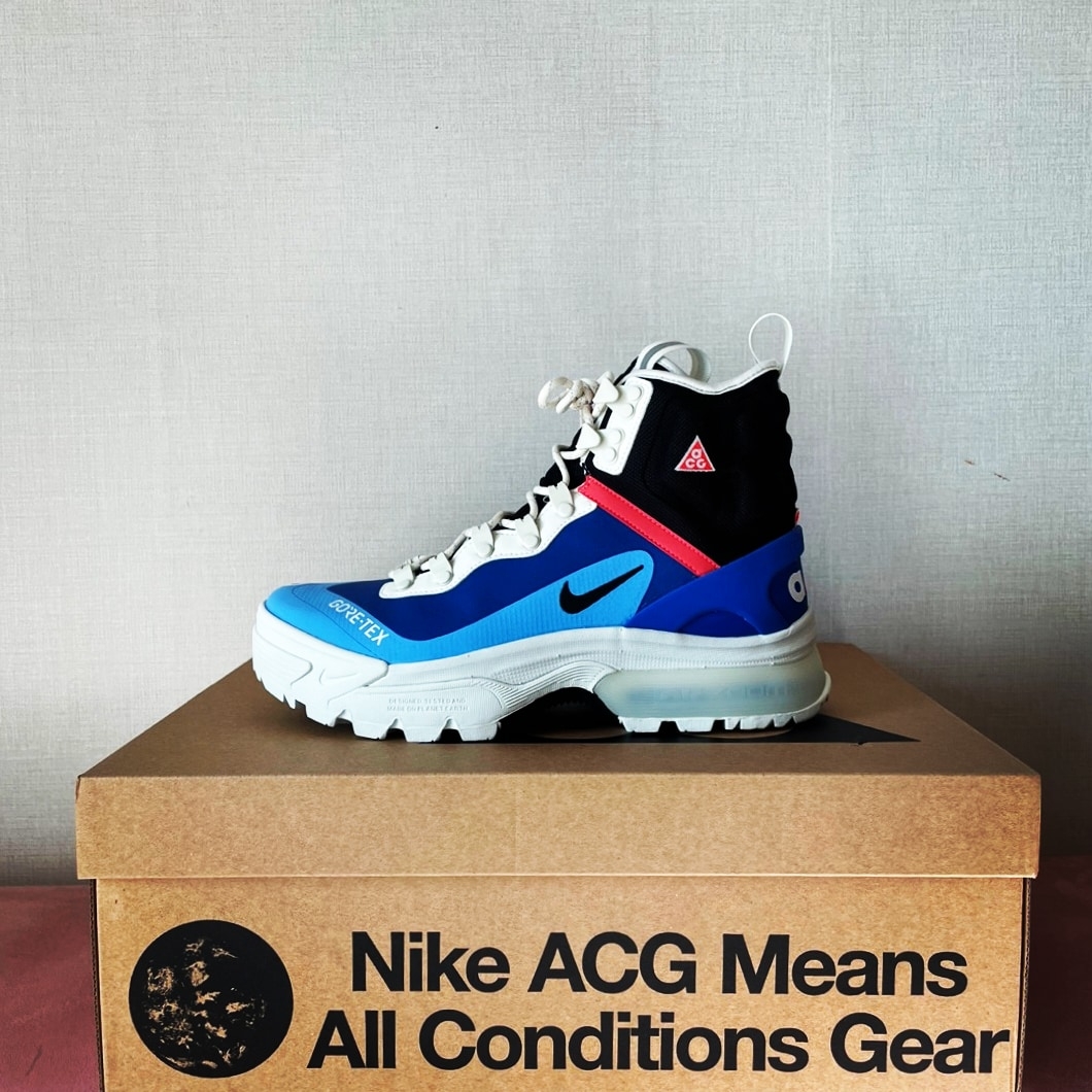 Nike ACG Air Zoom Gaiadome Gore-Tex Hyper Royal 착용 스타일