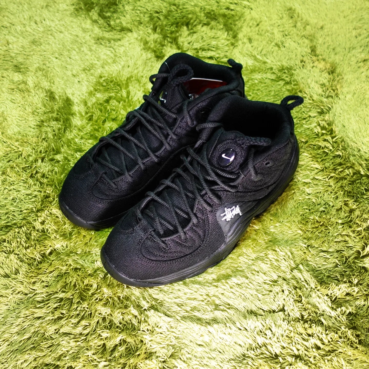 Nike x Stussy Air Penny II Black 착용 스타일 - 1