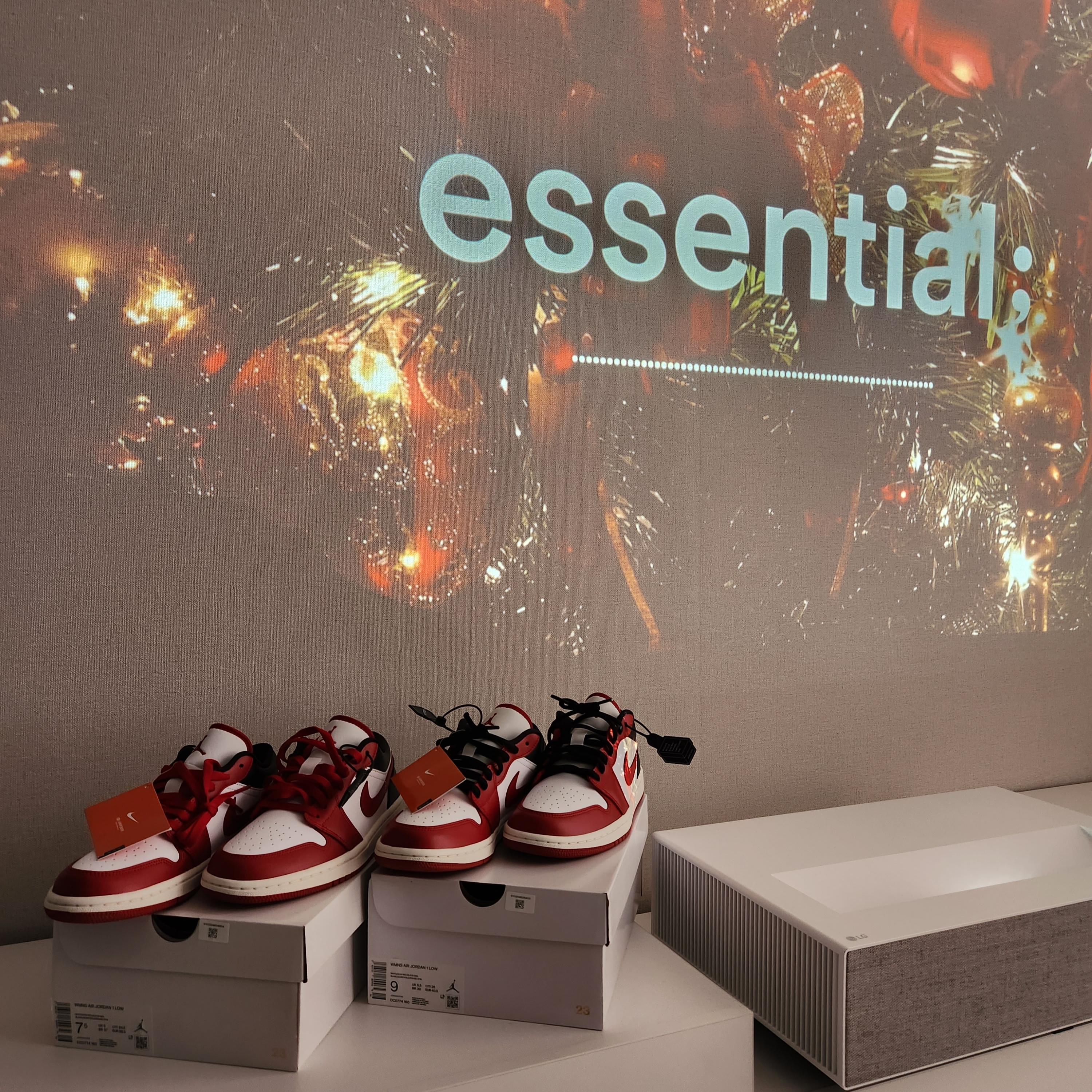 (W) Jordan 1 Low White Gym Red 착용 스타일