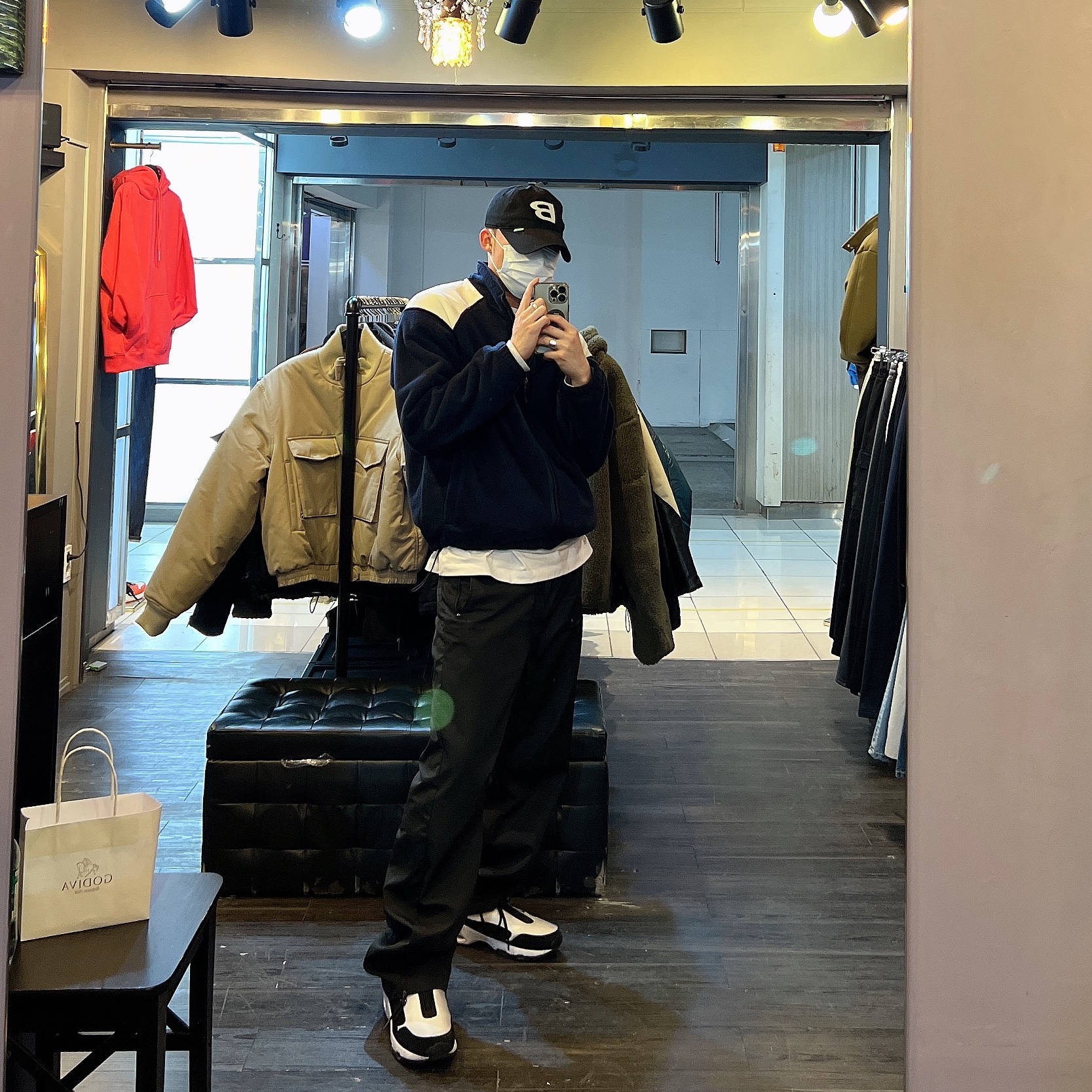 Nike x Comme des Garcons Homme Plus Air Max Sunder SP White Black 착용 스타일 - 2