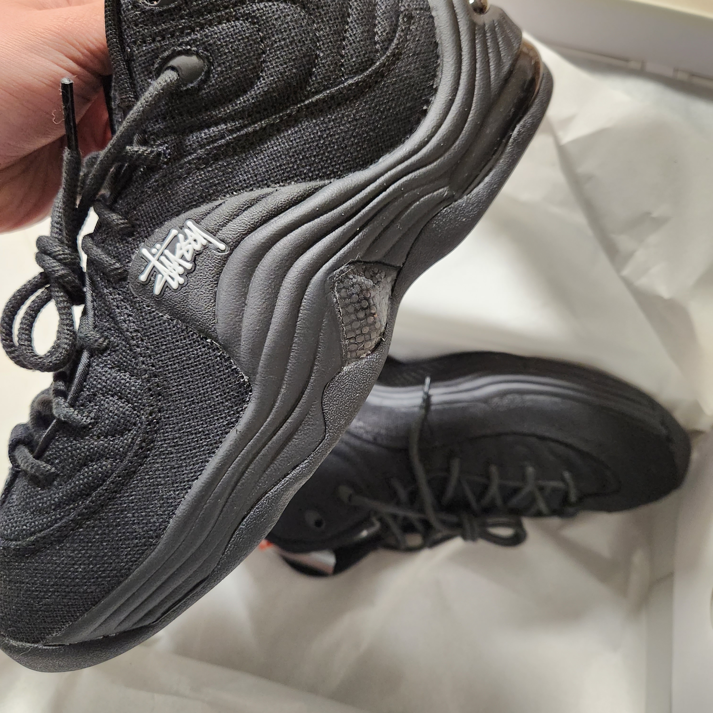 Nike x Stussy Air Penny II Black 착용 스타일