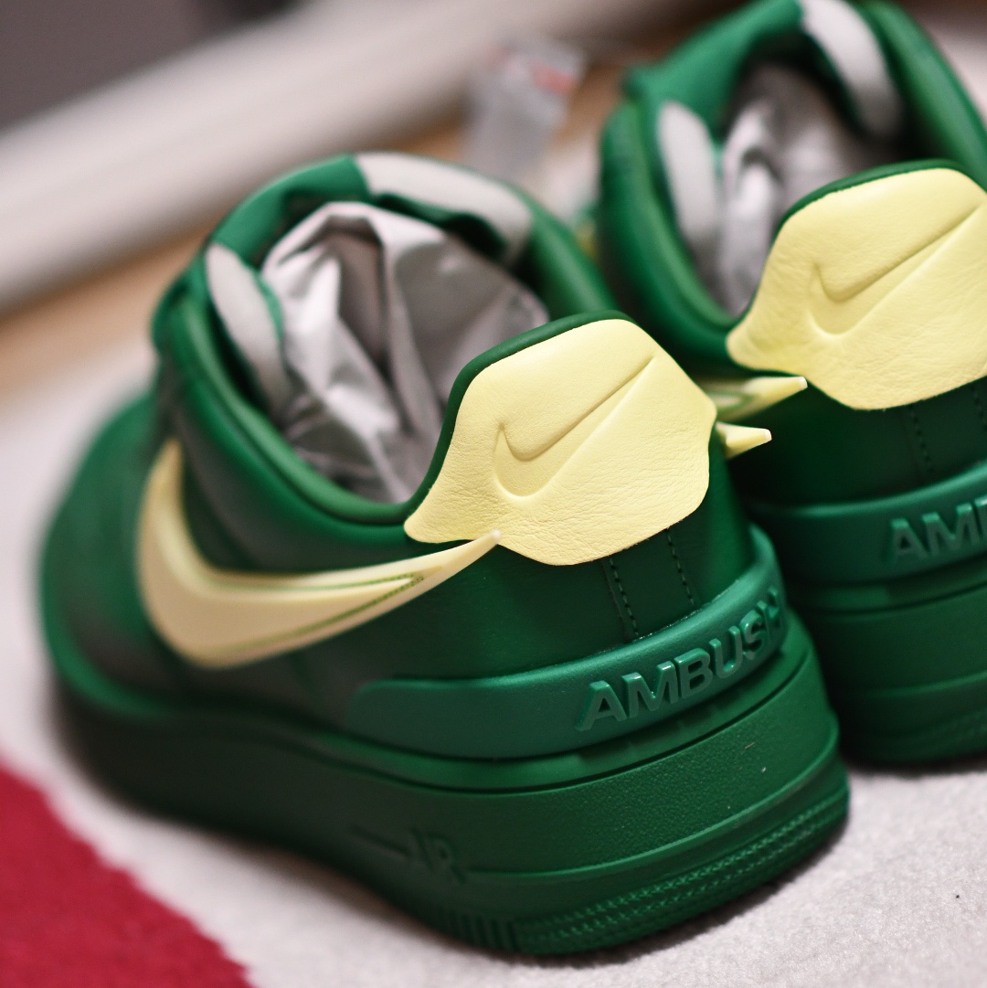 Nike x Ambush Air Force 1 Low SP Pine Green and Citron 착용 스타일