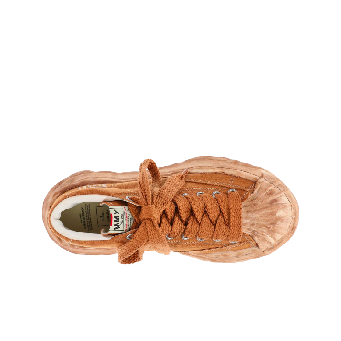 메종 미하라 야스히로 블레이키 OG STC 솔 OD 캔버스 하이탑 스니커즈 브라운(Maison Mihara Yasuhiro Blakey OG STC Sole OD Canvas High-top Sneakers Brown) - 2