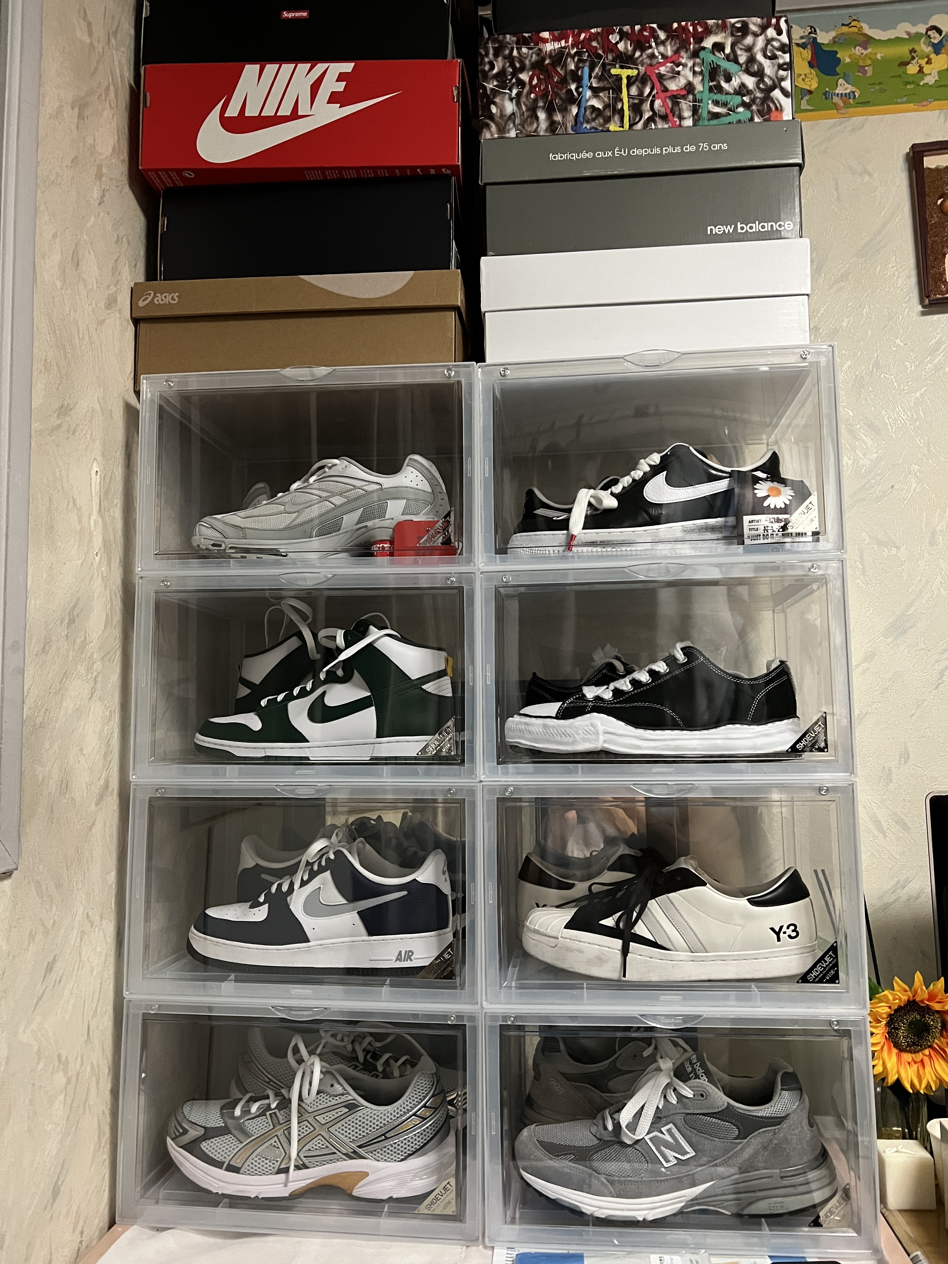 Nike x Supreme Shox Ride 2 SP White, Nike x Peaceminusone Air Force 1 Low Para-Noise ์ฐฉ์ฉ ์คํ์ผ