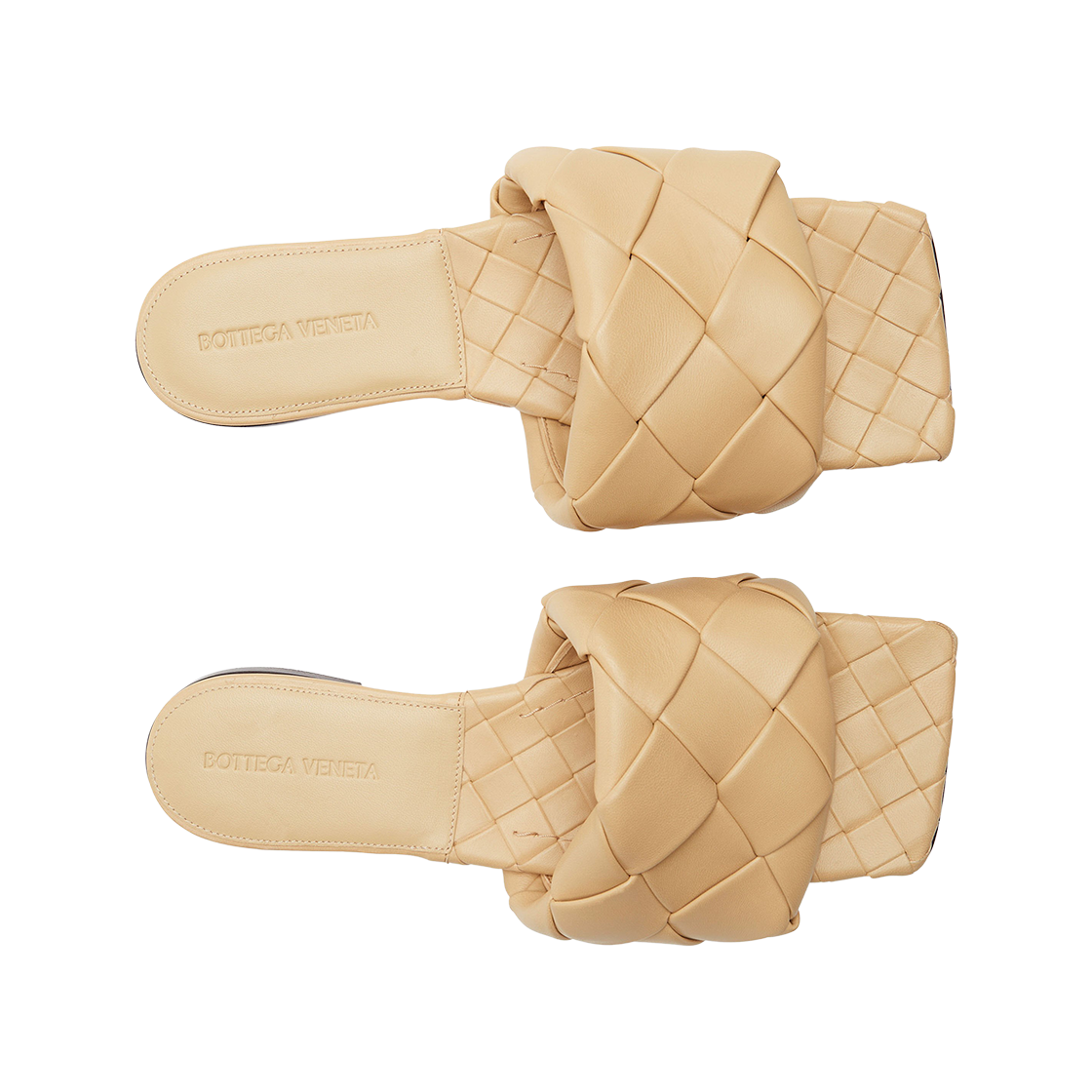(W) 보테가 베네타 리도 플랫 샌들 케인 슈가((W) Bottega Veneta Lido Flat Sandal Cane Sugar) - 2