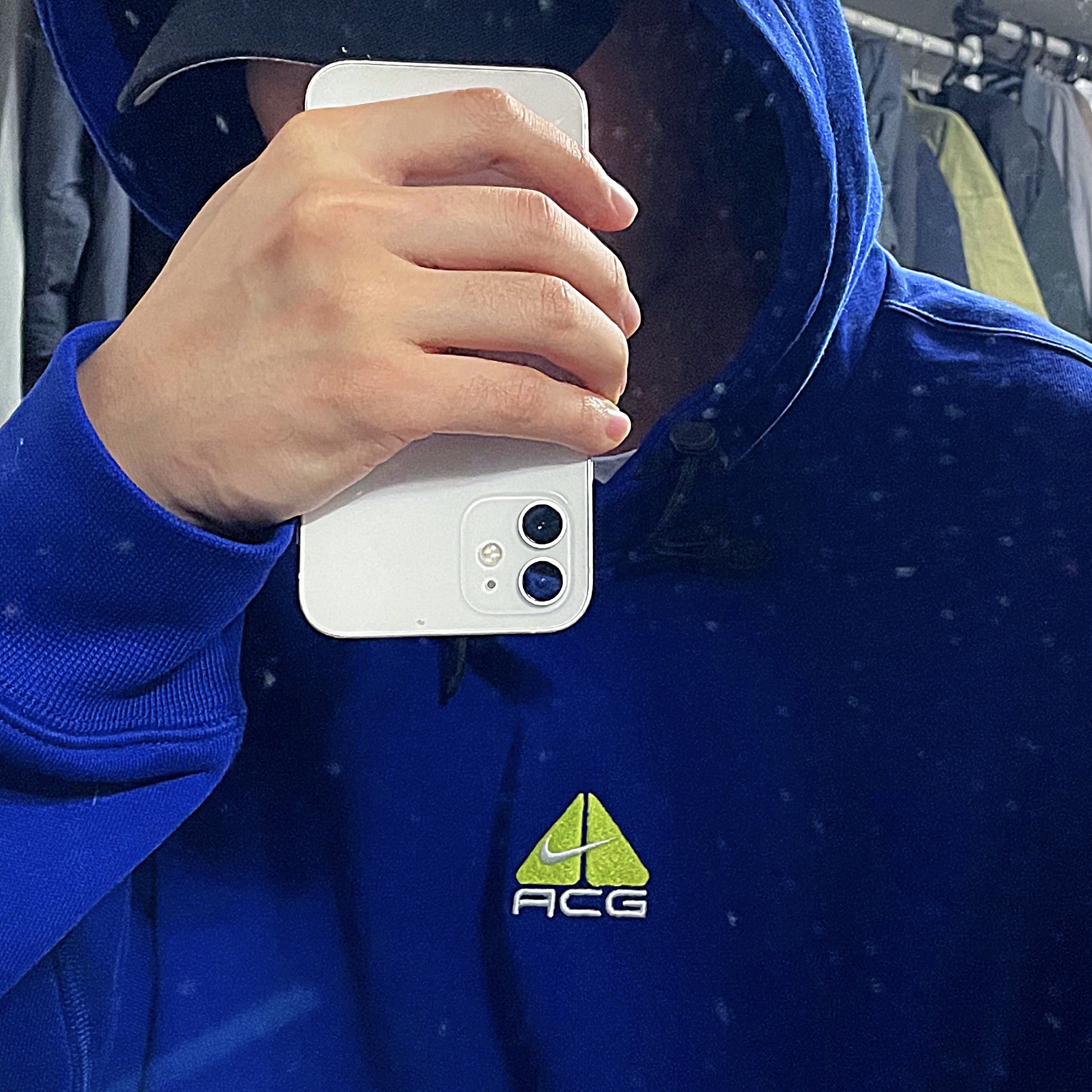 Nike ACG Therma-Fit Pullover Fleece Hoodie Deep Royal Blue - US/EU 착용 스타일