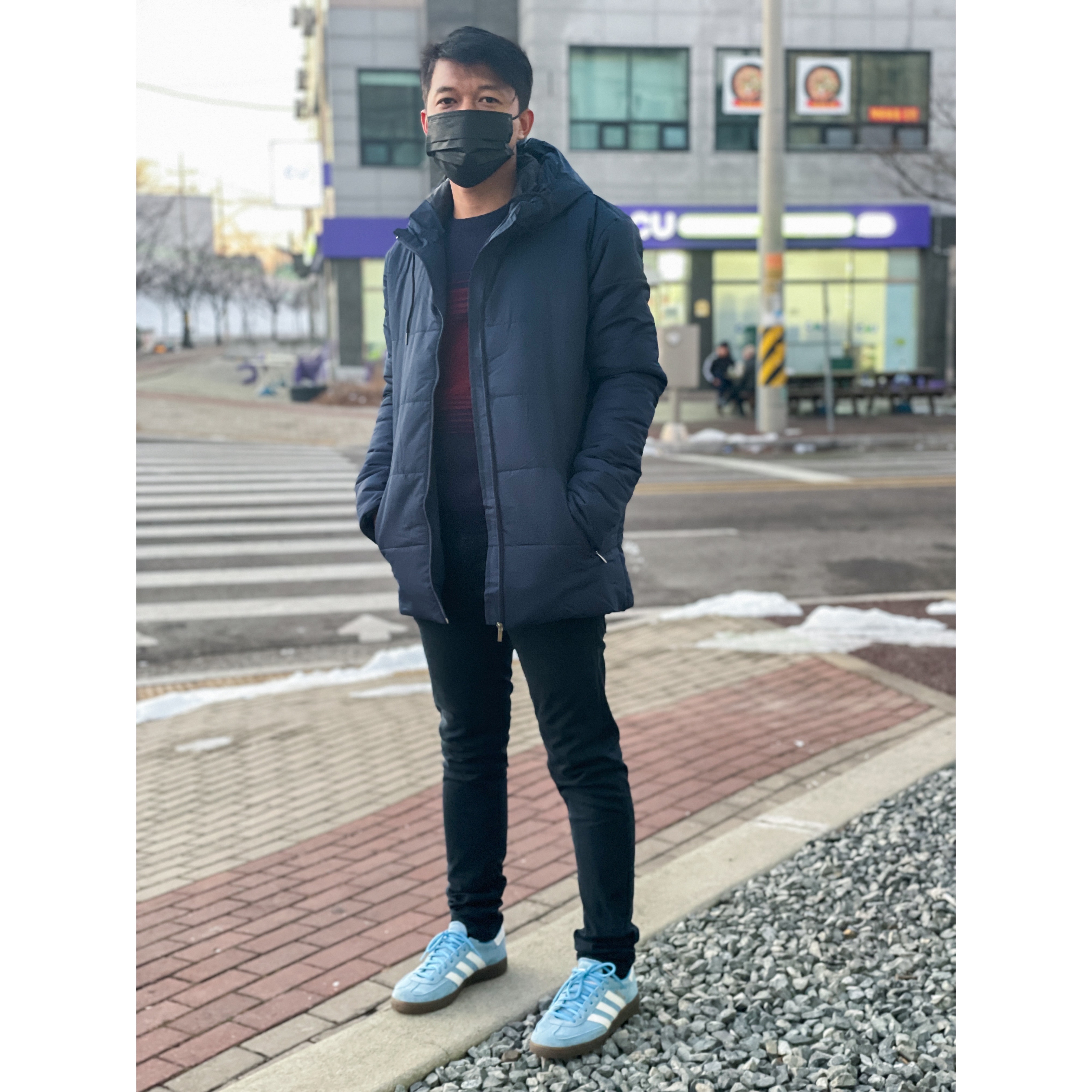 Adidas Spezial Handball Light Blue 착용 스타일