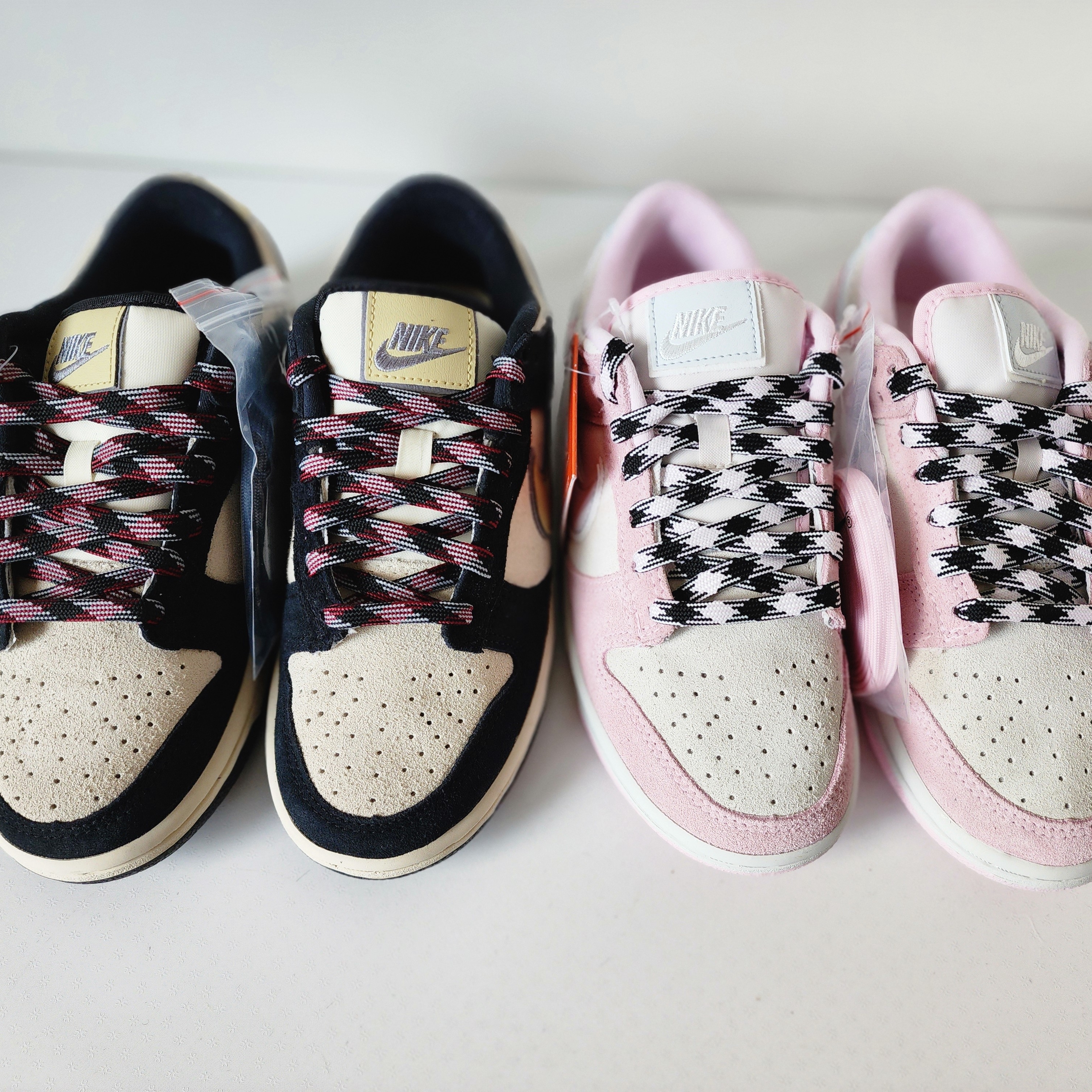(W) Nike Dunk Low LX Black Suede 착용 스타일