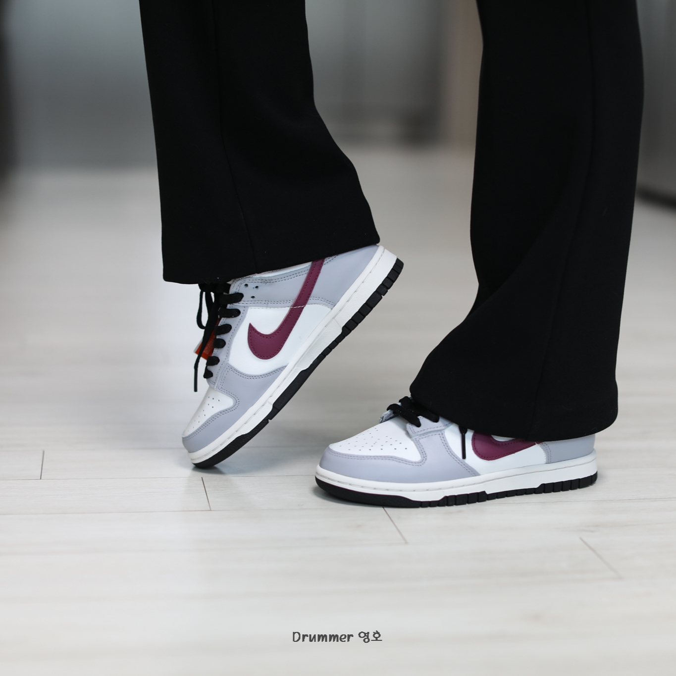 (W) Nike Dunk Low Wolf Grey Rosewood 착용 스타일