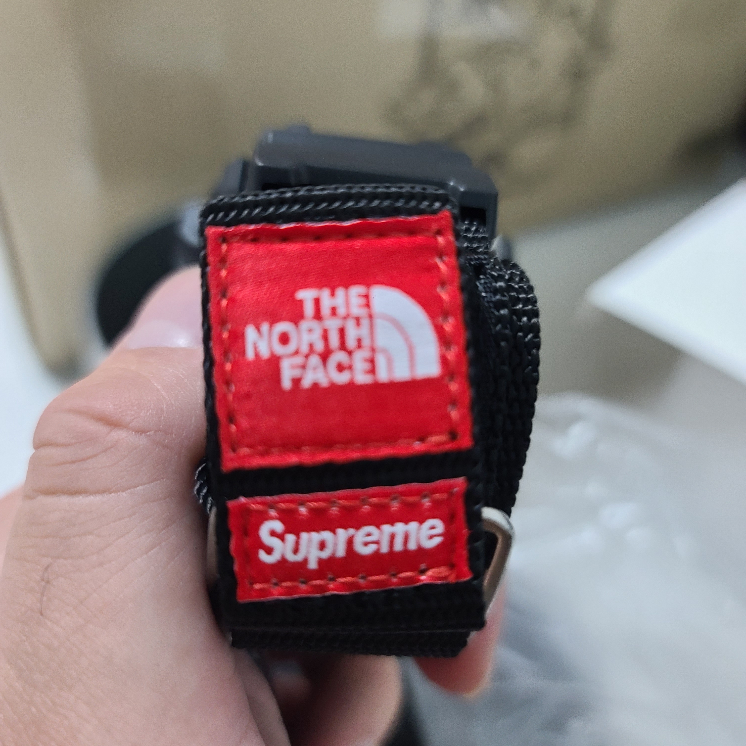 Casio G-Shock x Supreme x The North Face DW-6900 Black 착용 스타일 - 2
