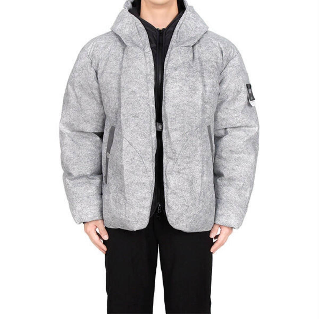 Stone Island Shadow Project 40122 Down Blouson Chapter 2 Textile Non Woven Poly Down Grey - 22FW 착용 스타일