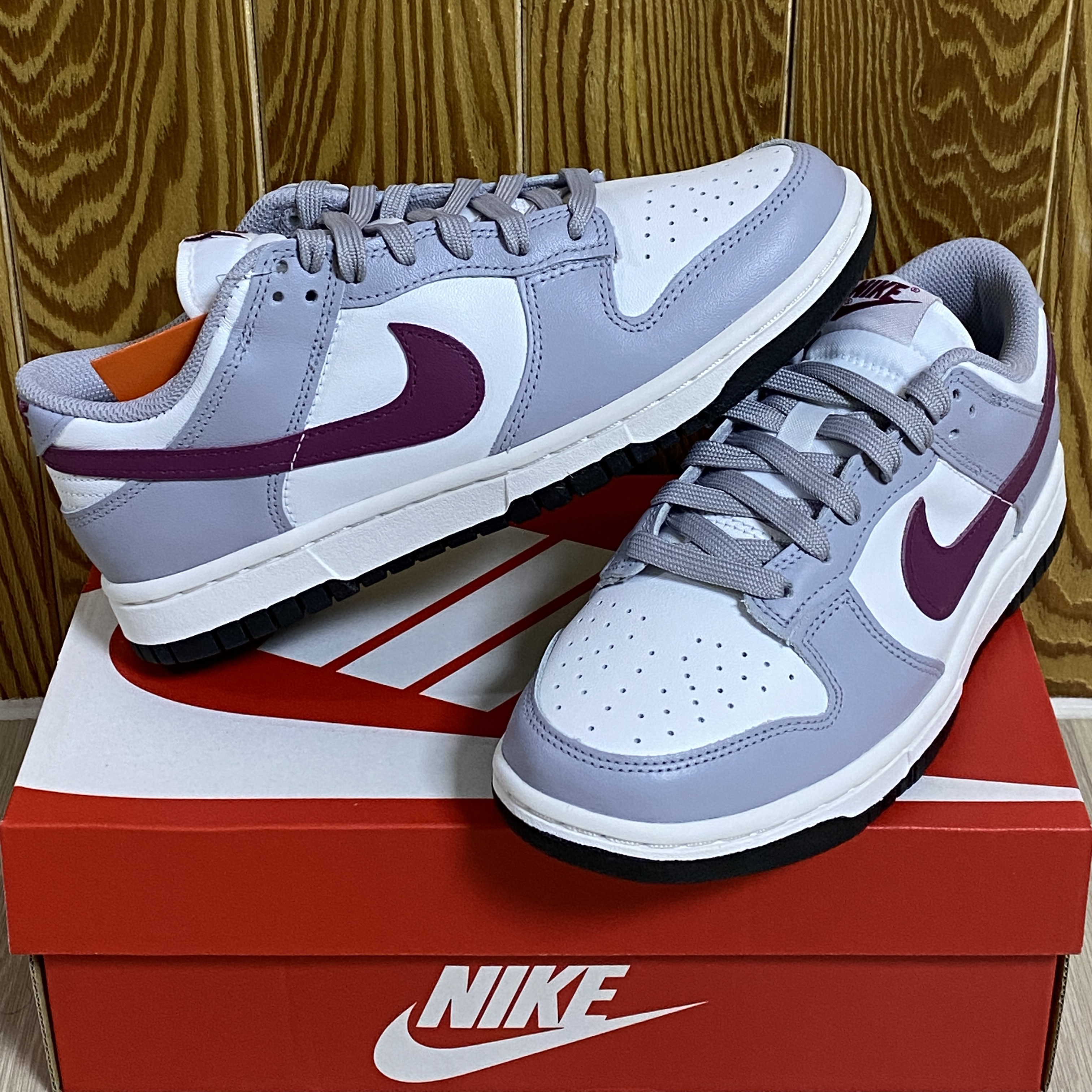 (W) Nike Dunk Low Wolf Grey Rosewood 착용 스타일